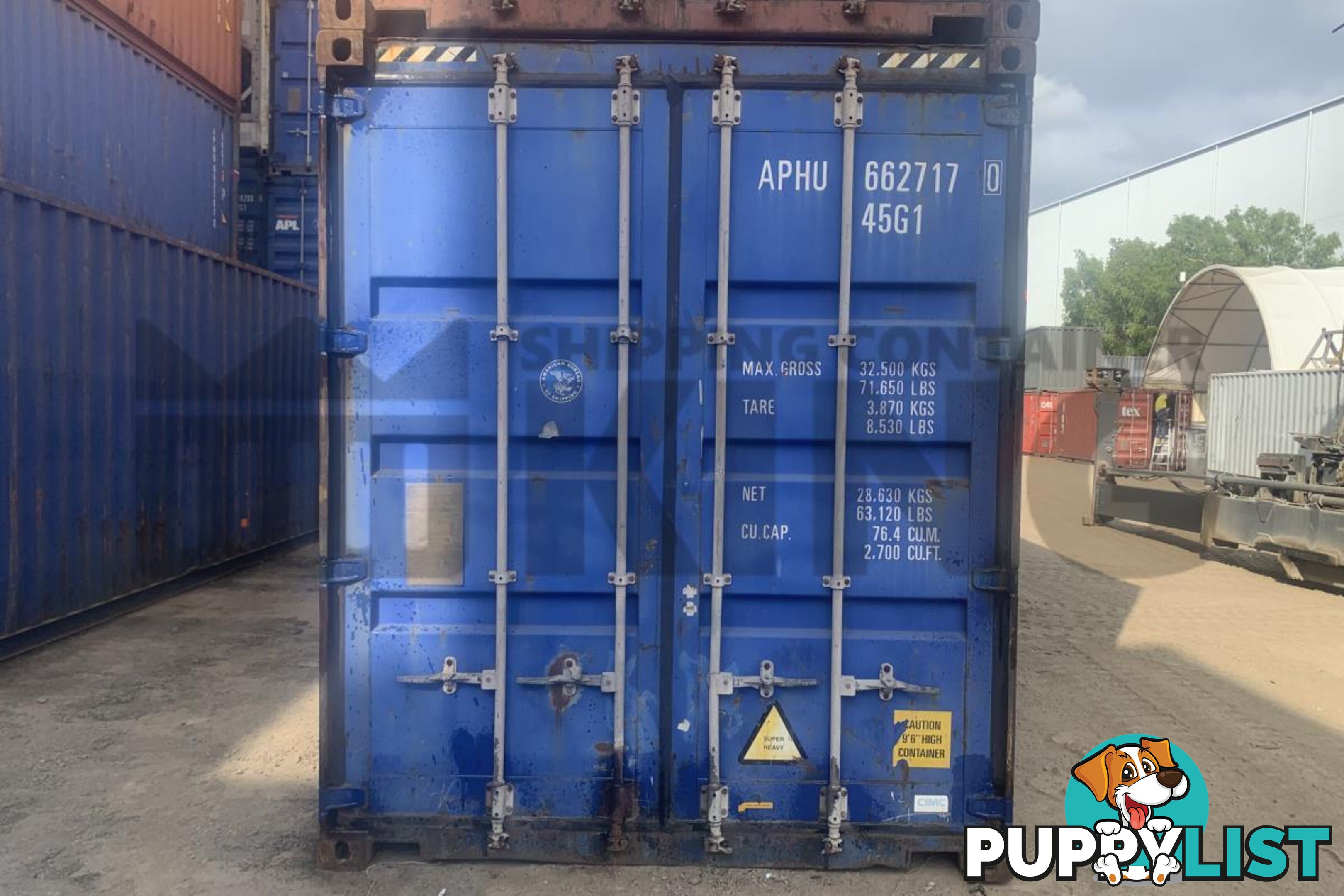 40' HIGH CUBE SHIPPING CONTAINER