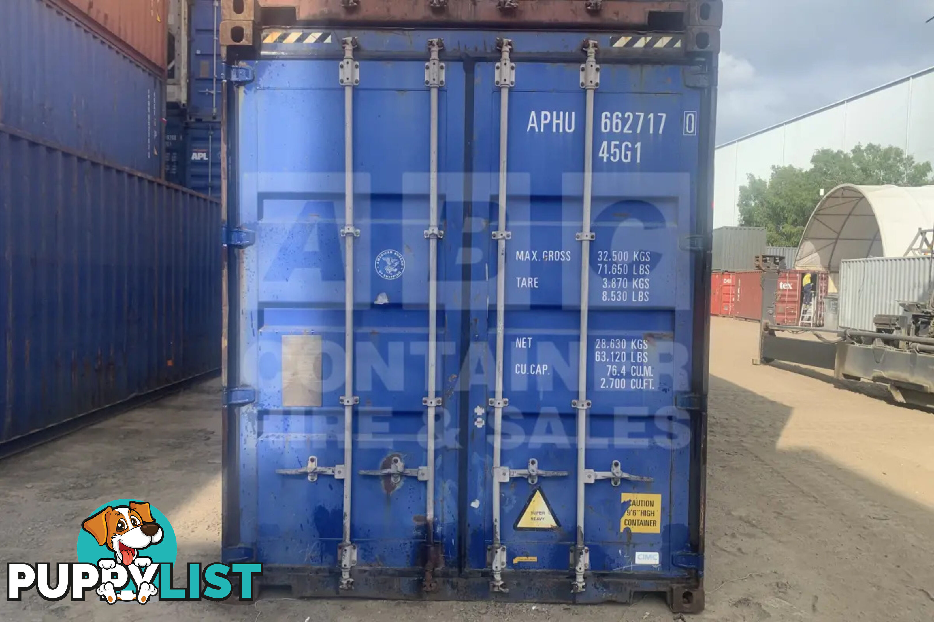 40' HIGH CUBE SHIPPING CONTAINER