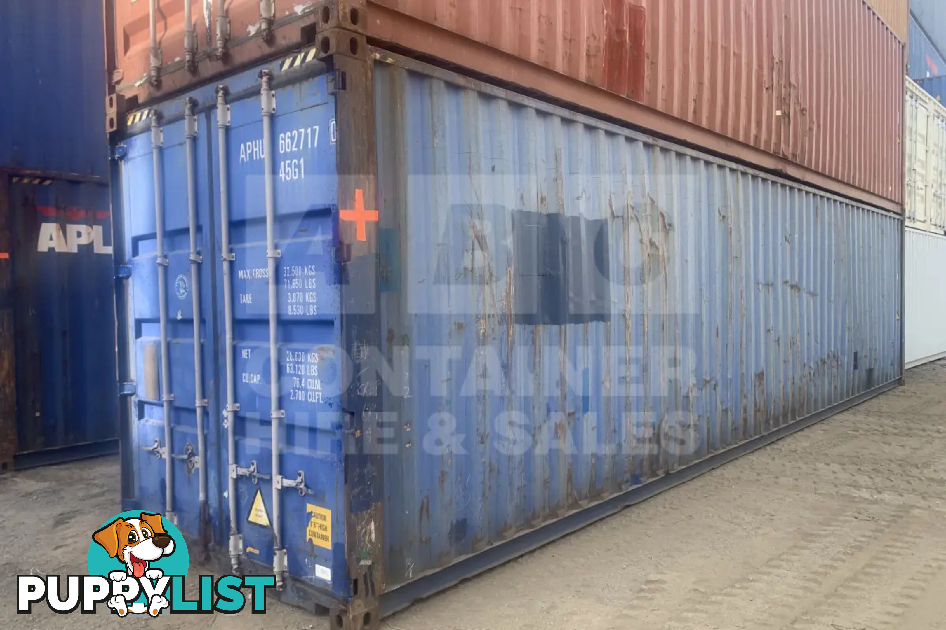 40' HIGH CUBE SHIPPING CONTAINER