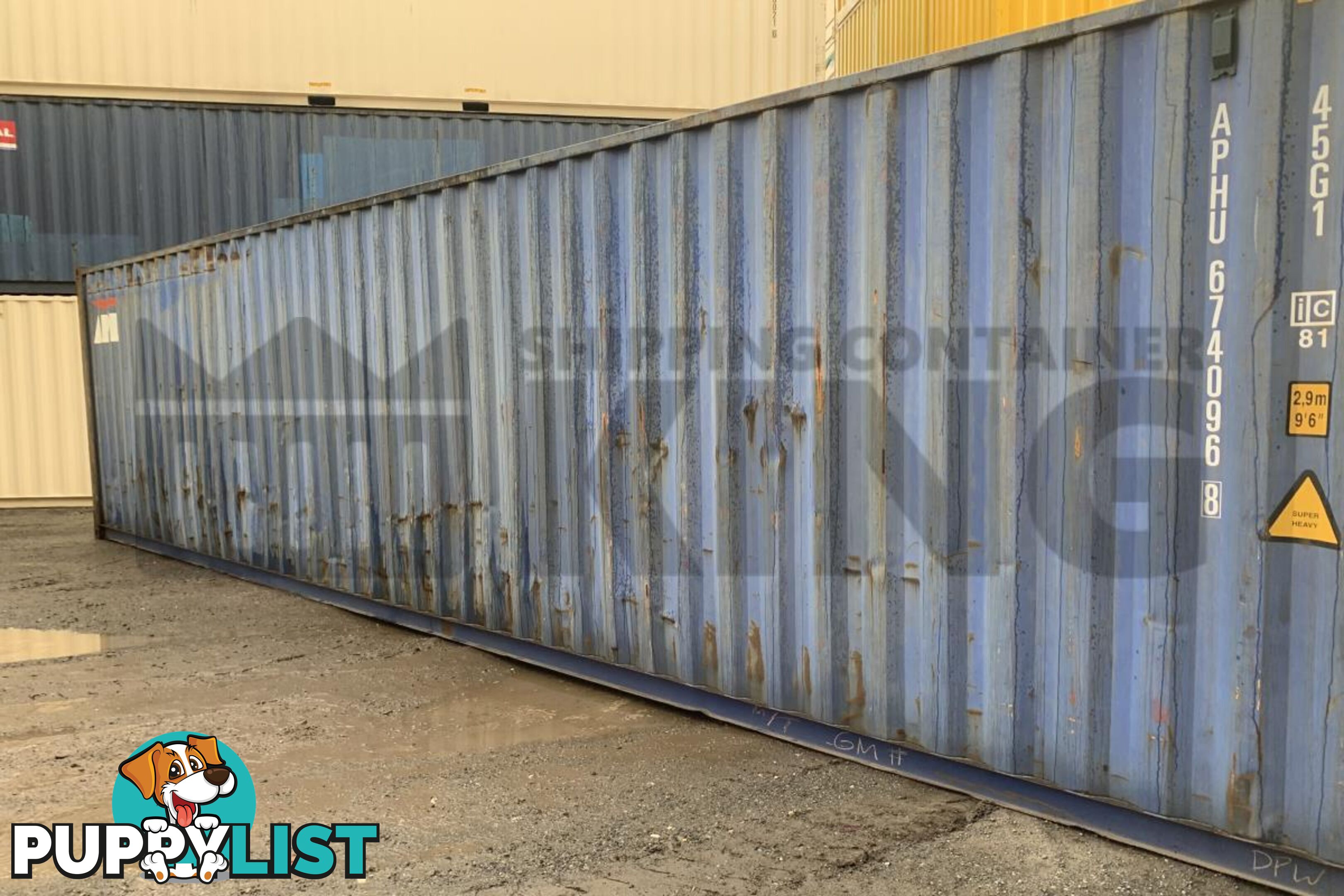 40' HIGH CUBE SHIPPING CONTAINER