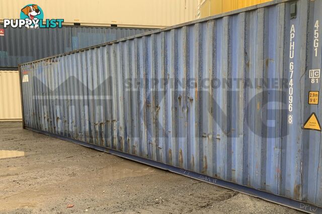 40' HIGH CUBE SHIPPING CONTAINER