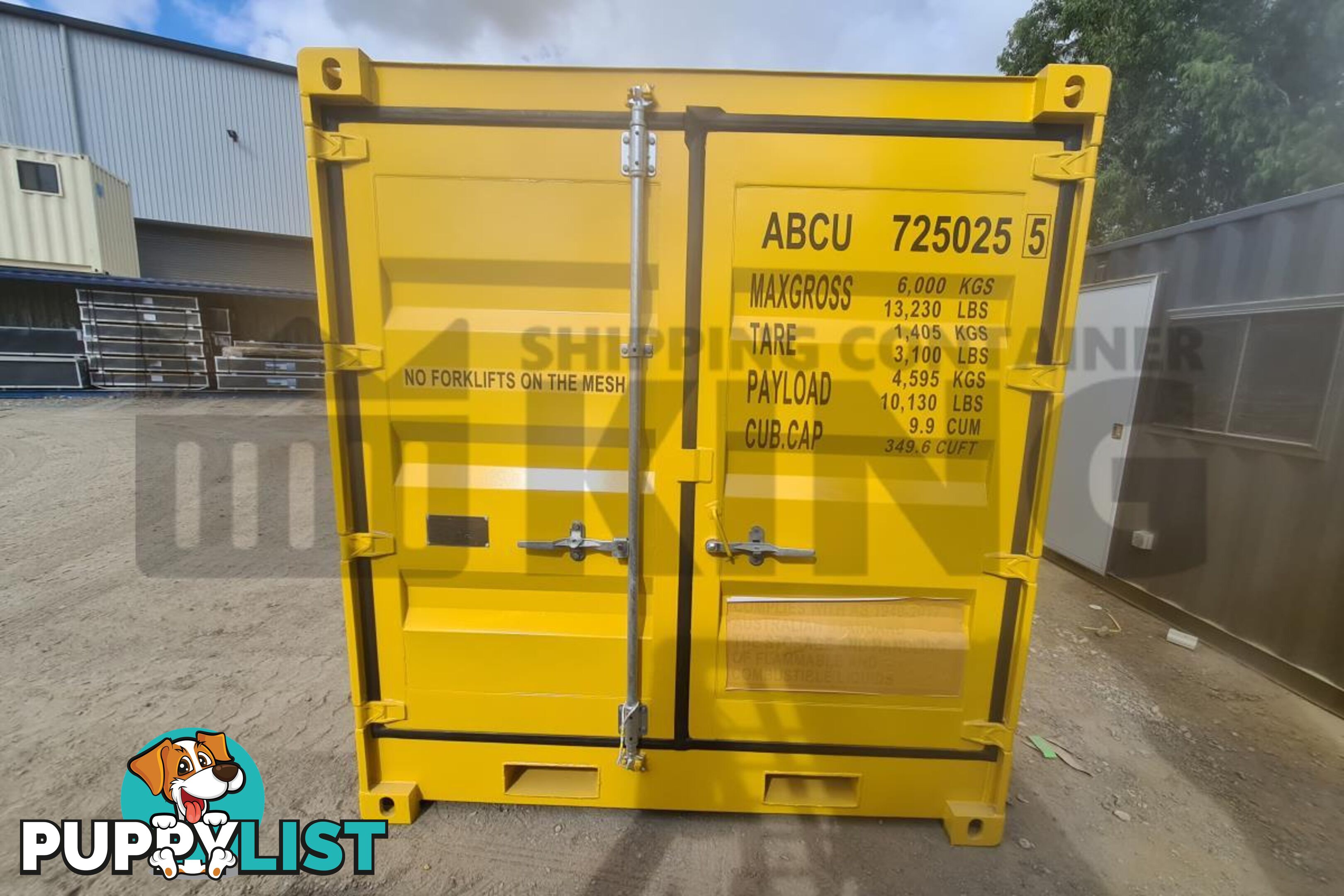 8' DANGEROUS GOODS SHIPPING CONTAINER (4 CORNER POST)