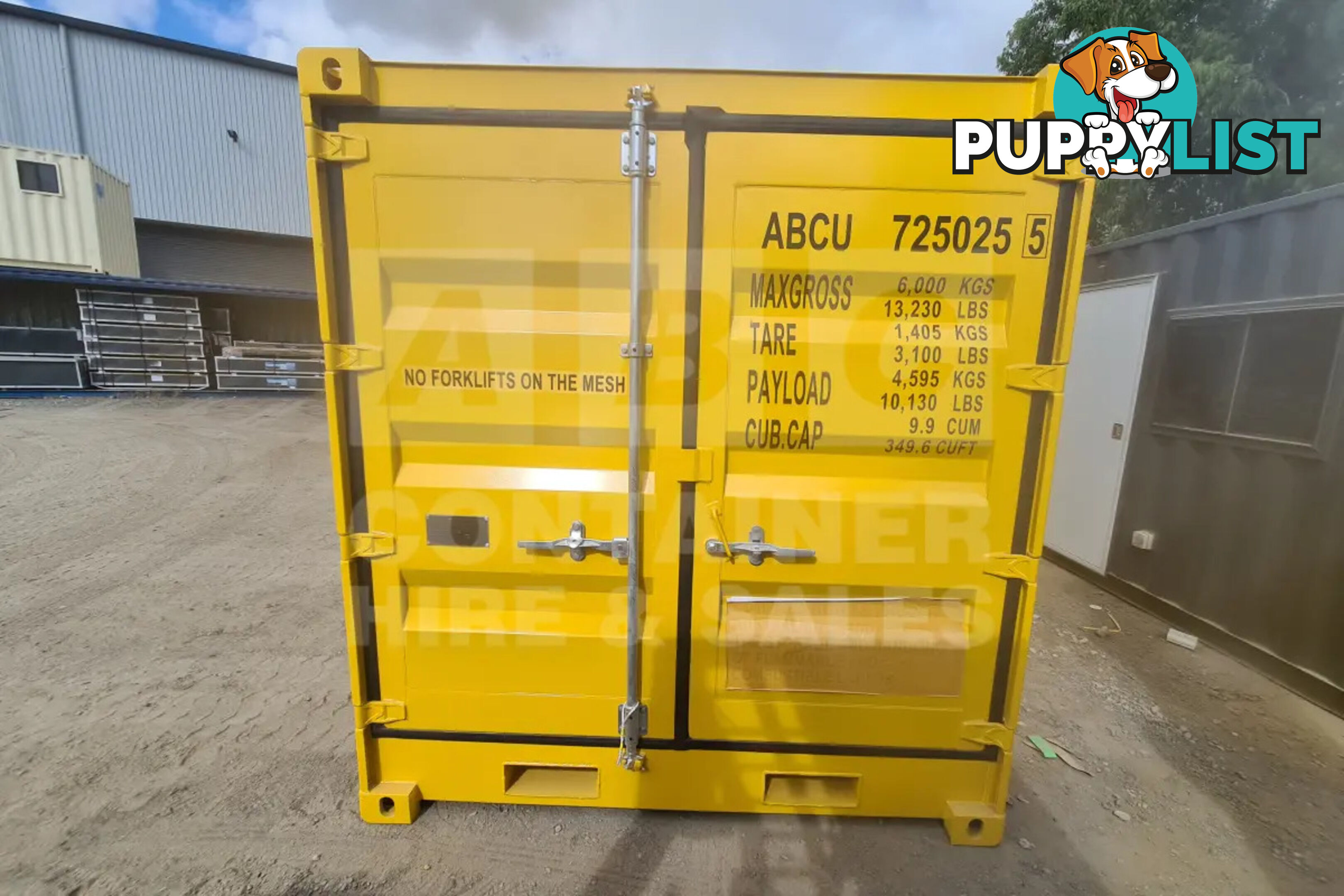 8' DANGEROUS GOODS SHIPPING CONTAINER (4 CORNER POST)