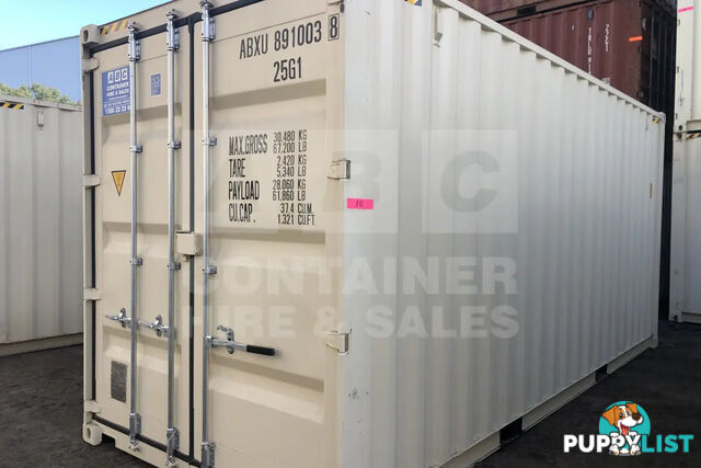 20' HIGH CUBE SHIPPING CONTAINER (STEEL FLOOR) - in Brisbane