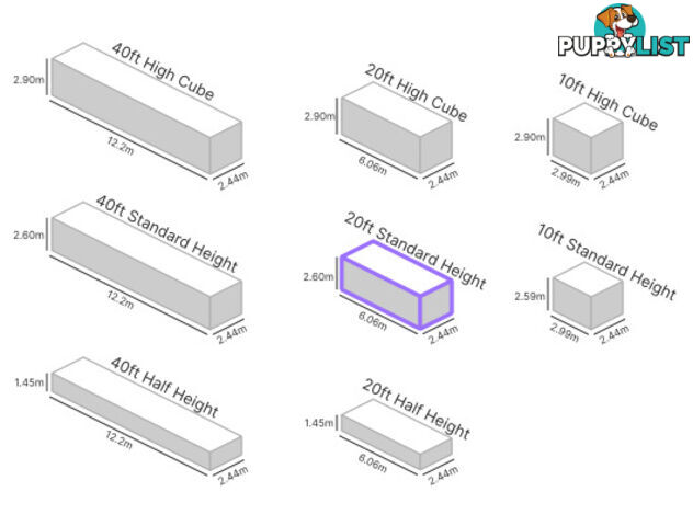 20' STANDARD HEIGHT SHIPPING CONTAINER