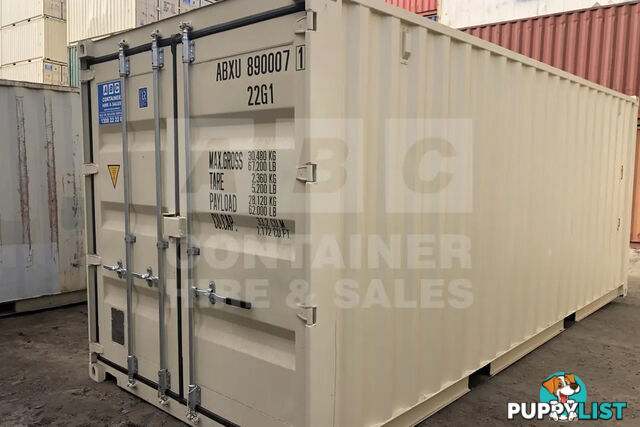 20' STANDARD HEIGHT SHIPPING CONTAINER (STEEL FLOOR) - in Chinchilla