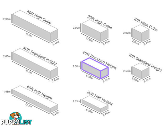 20' STANDARD HEIGHT SHIPPING CONTAINER