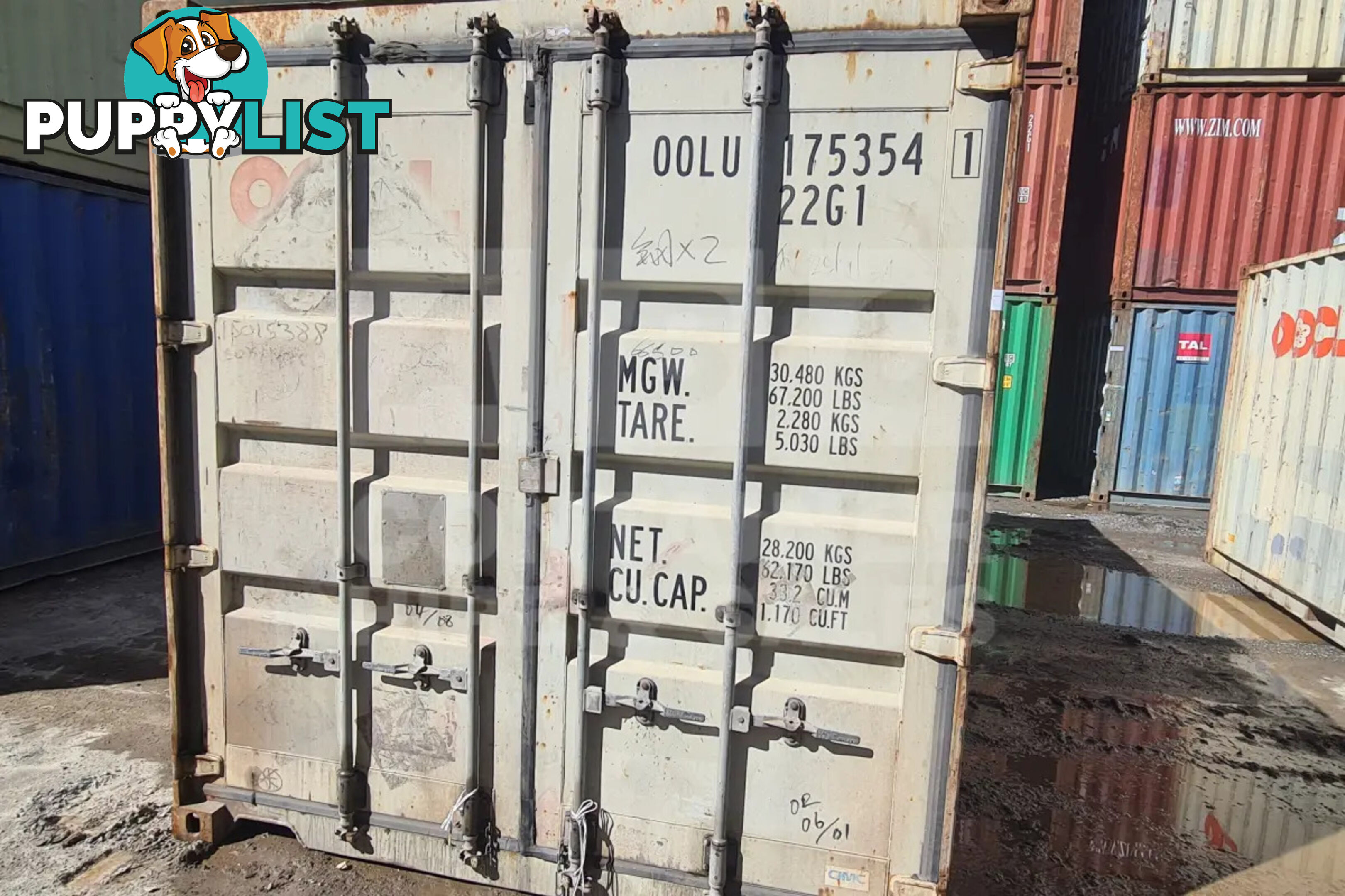 20' STANDARD HEIGHT SHIPPING CONTAINER
