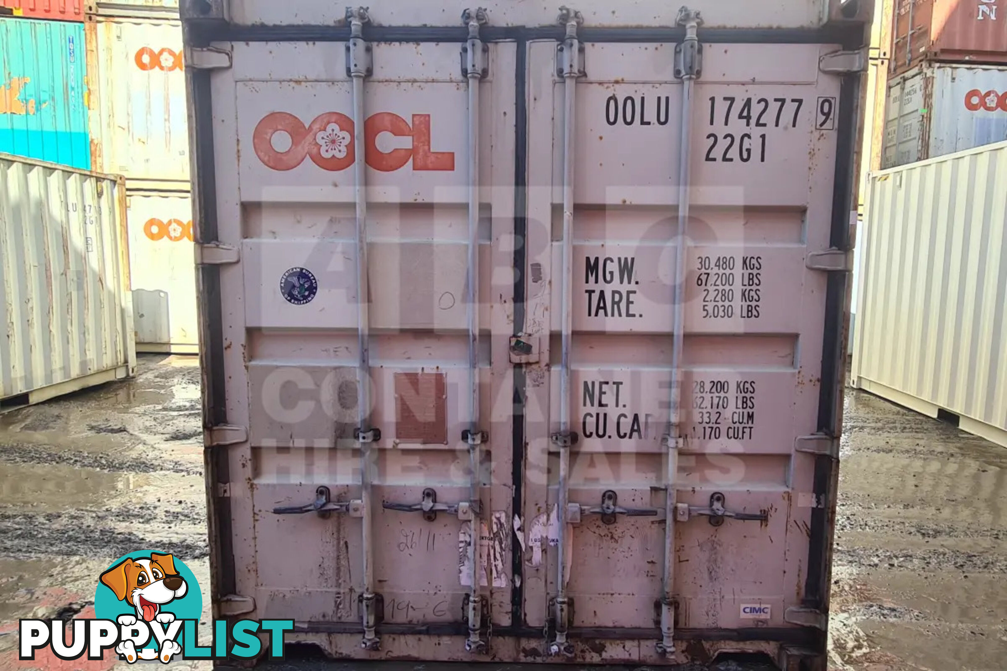 20' STANDARD HEIGHT SHIPPING CONTAINER