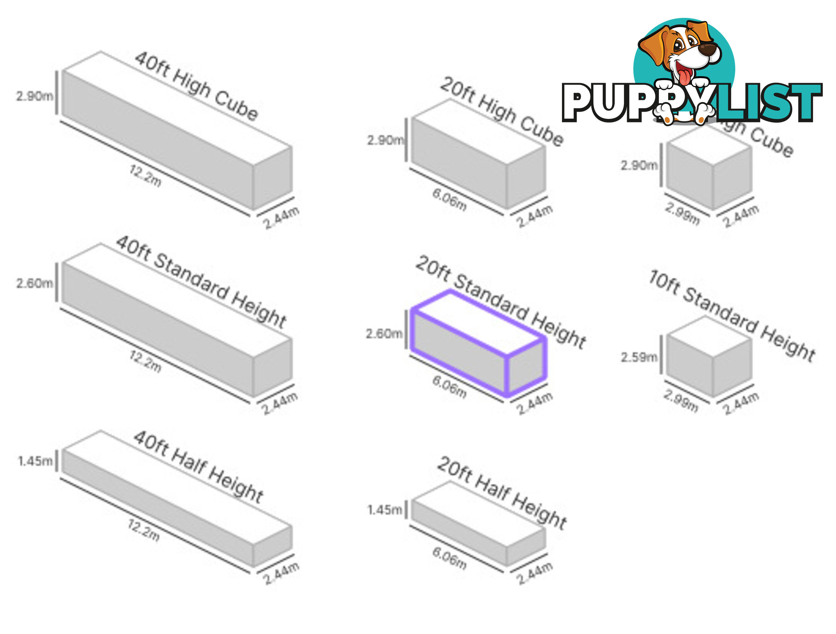 20' STANDARD HEIGHT SHIPPING CONTAINER