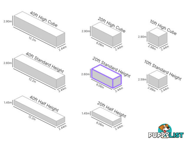 20' STANDARD HEIGHT SHIPPING CONTAINER