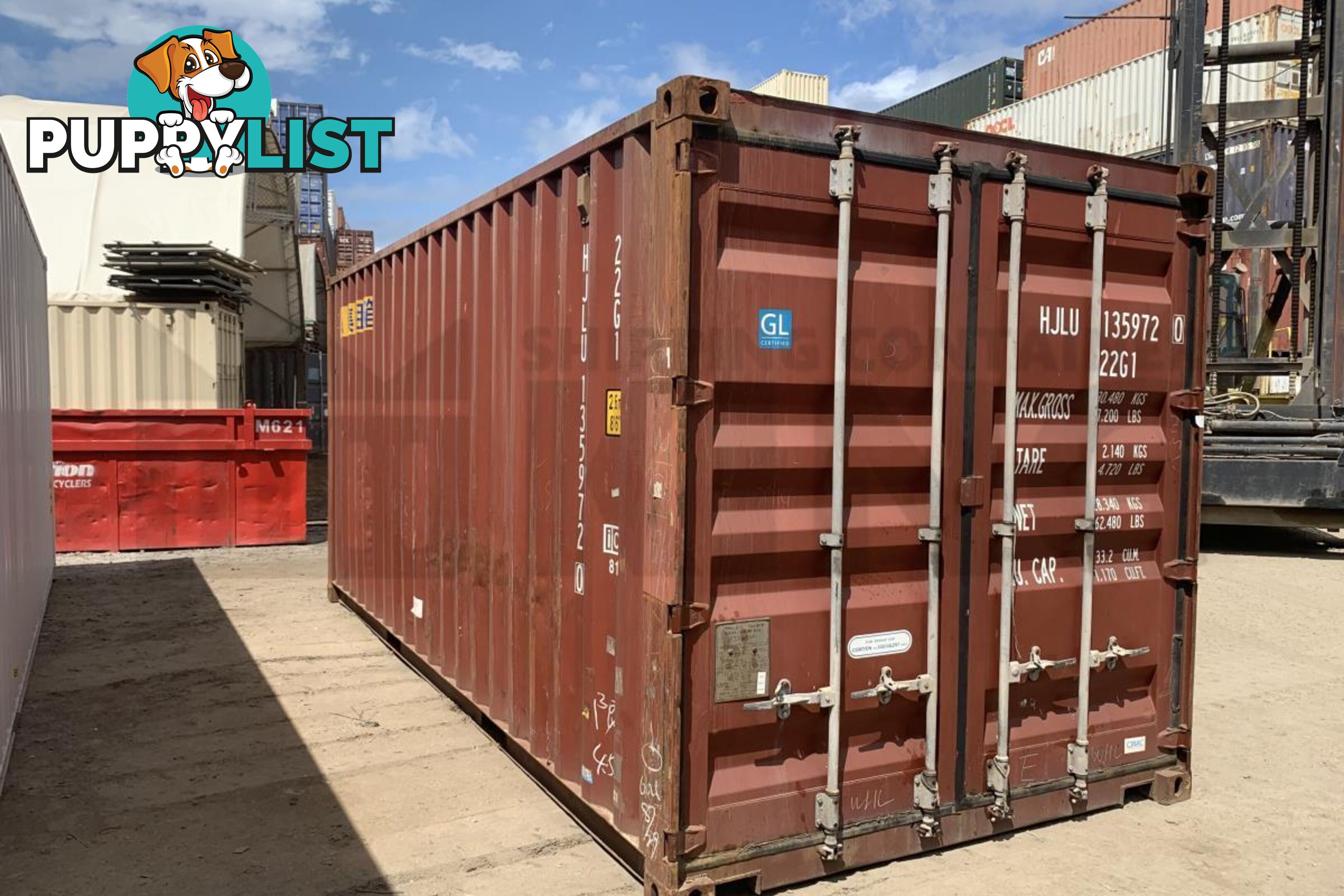 20' STANDARD HEIGHT SHIPPING CONTAINER - in Brisbane