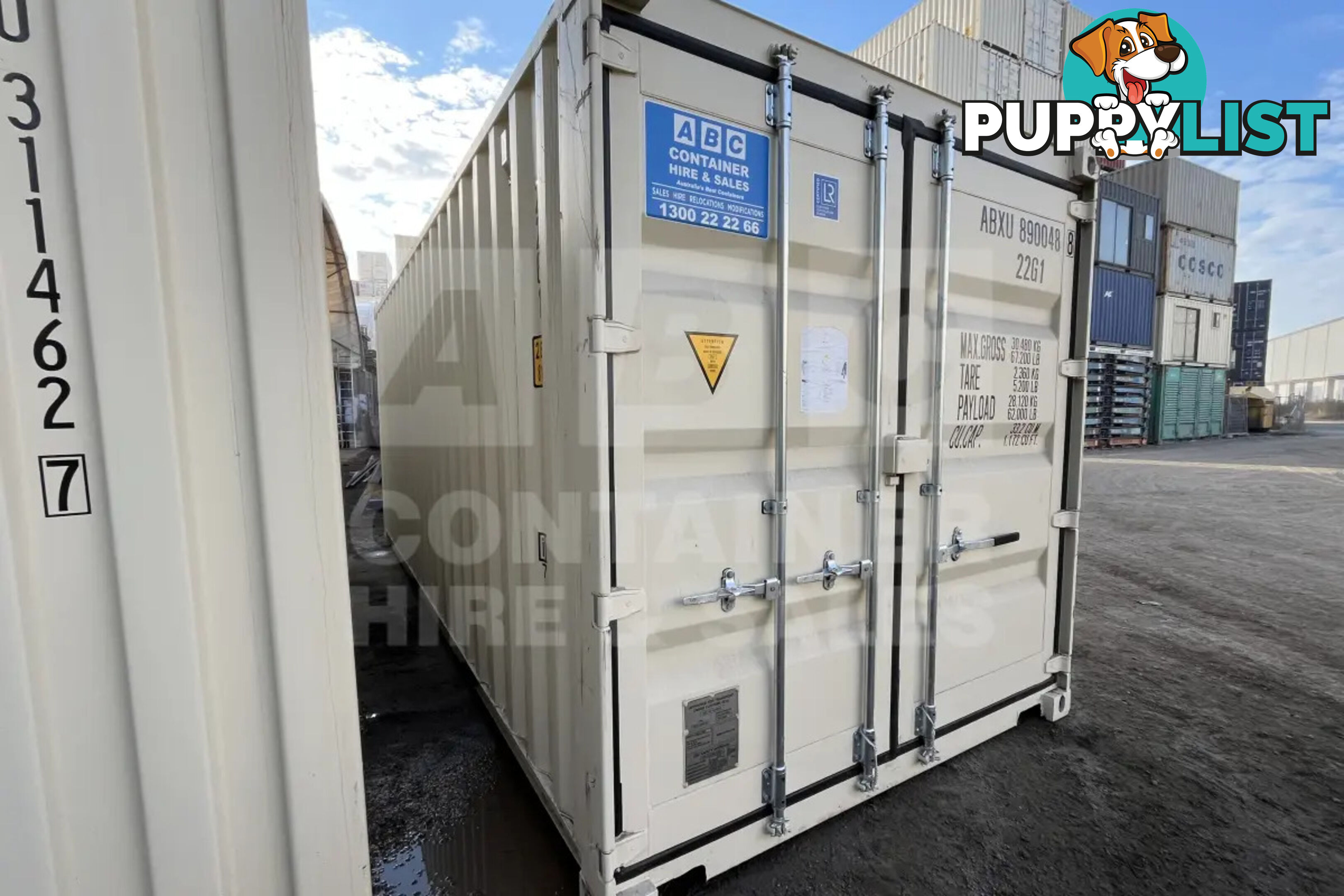 20' STANDARD HEIGHT SHIPPING CONTAINER (STEEL FLOOR)