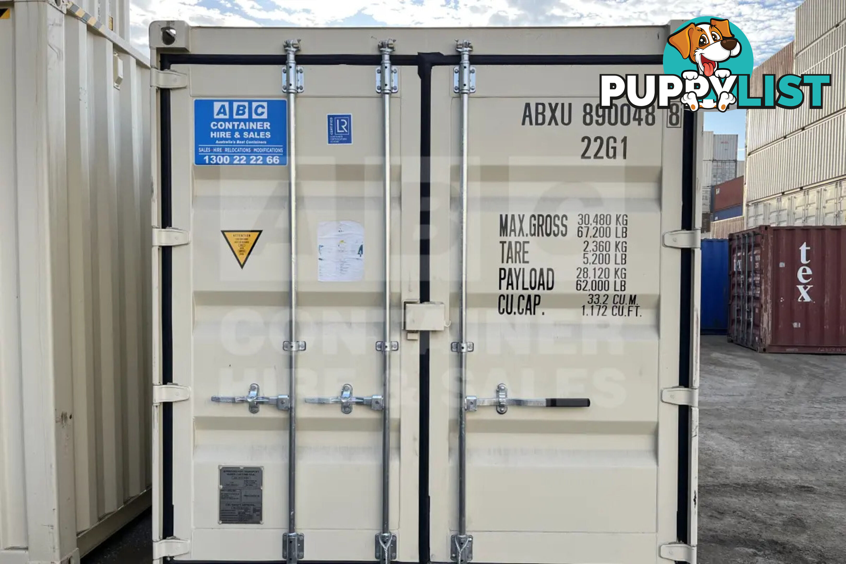 20' STANDARD HEIGHT SHIPPING CONTAINER (STEEL FLOOR)