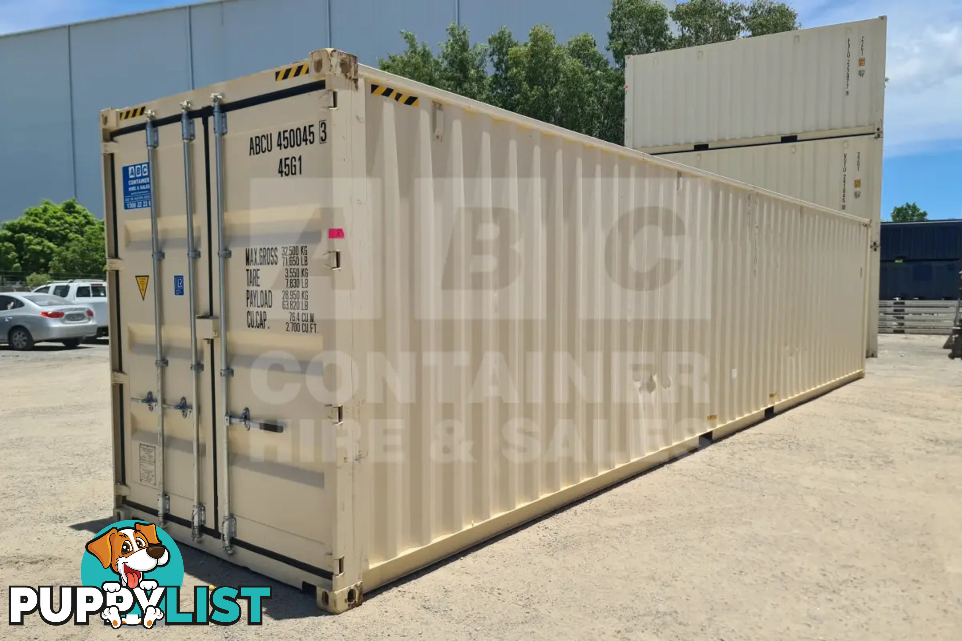 40' HIGH CUBE SHIPPING CONTAINER