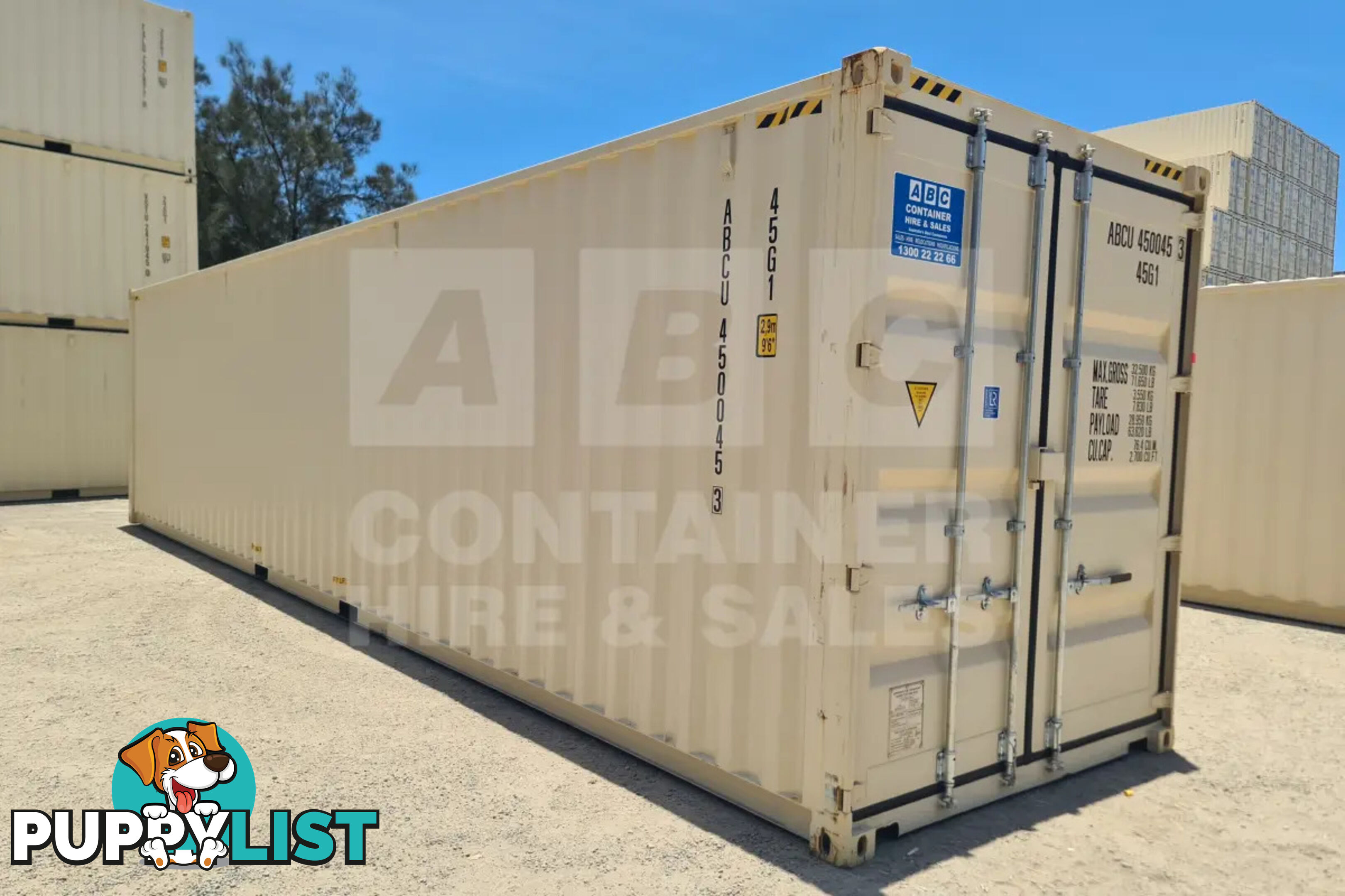 40' HIGH CUBE SHIPPING CONTAINER