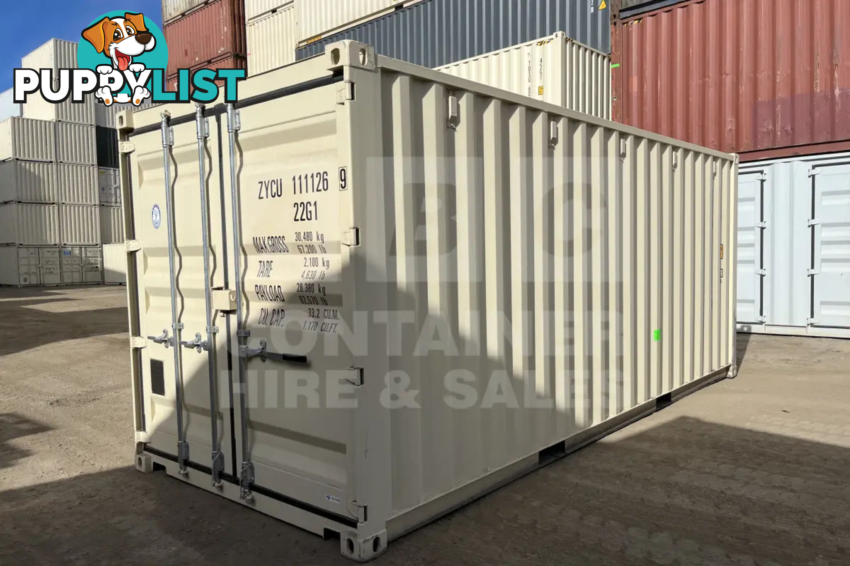 20' STANDARD HEIGHT SHIPPING CONTAINER