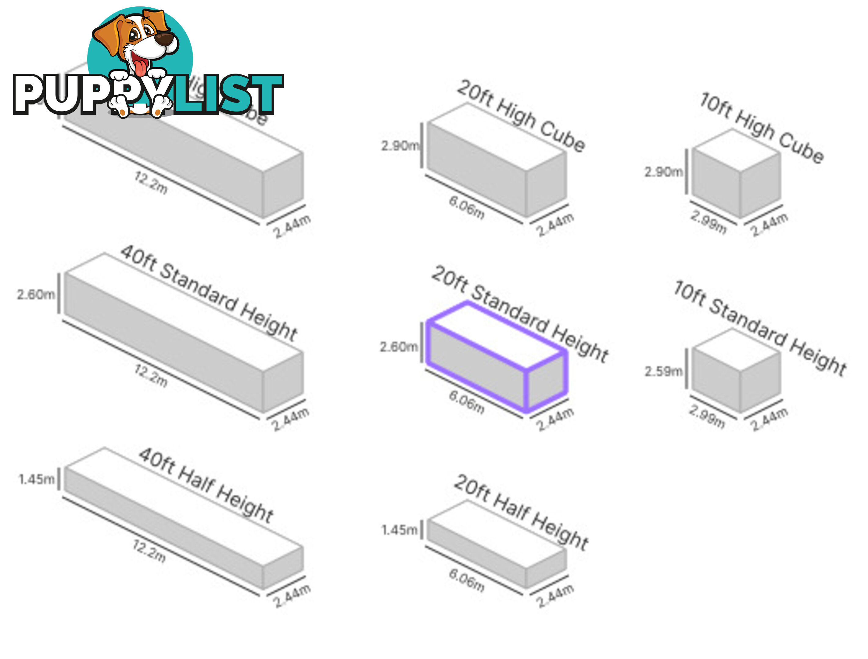 20' STANDARD HEIGHT SHIPPING CONTAINER