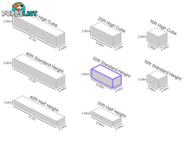 20' STANDARD HEIGHT SHIPPING CONTAINER