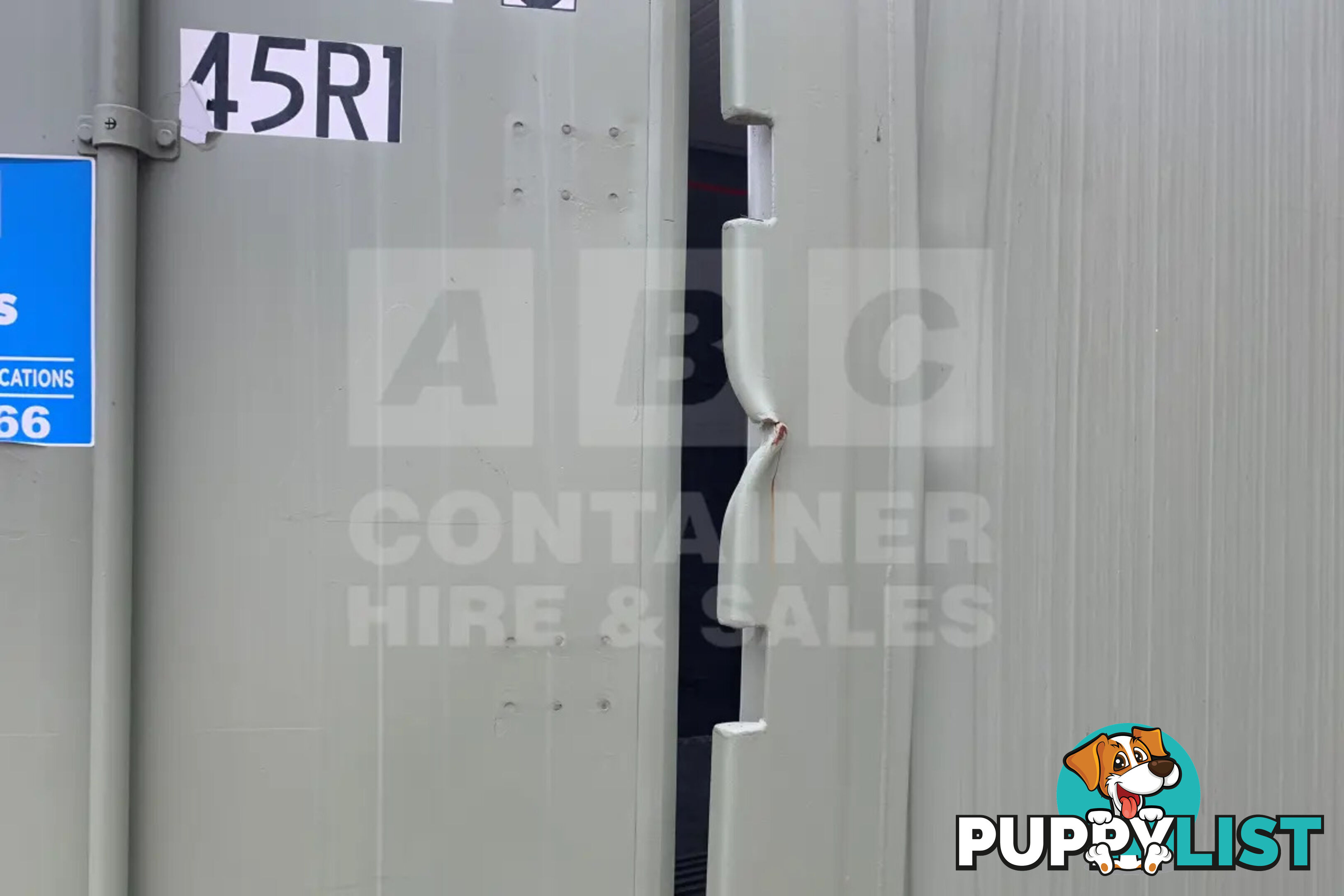 40' HIGH CUBE SHIPPING CONTAINER (NON-OPERATIONAL, MODIFIED)
