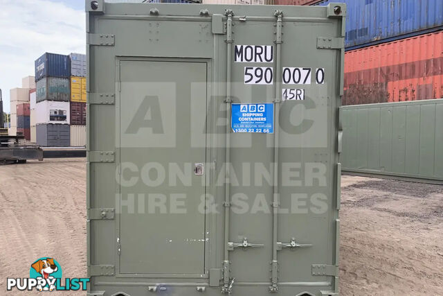 40' HIGH CUBE SHIPPING CONTAINER (NON-OPERATIONAL, MODIFIED)