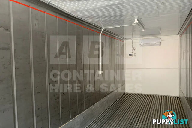 40' HIGH CUBE SHIPPING CONTAINER (NON-OPERATIONAL, MODIFIED)