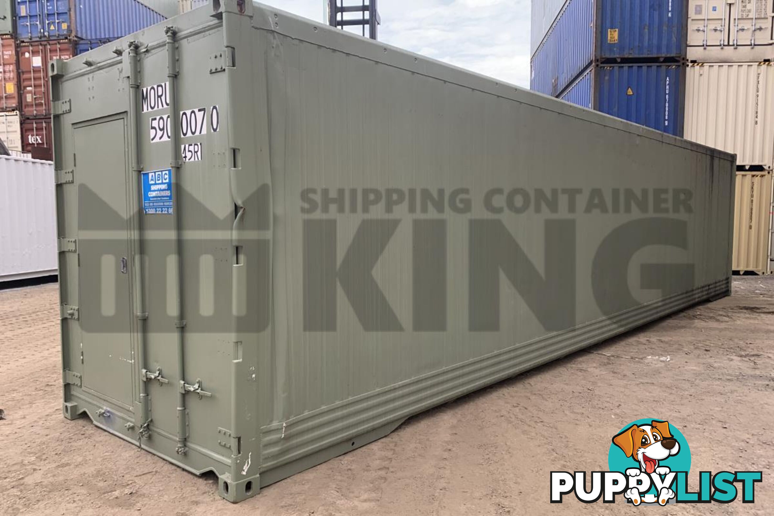 40' HIGH CUBE SHIPPING CONTAINER (NON-OPERATIONAL, MODIFIED)