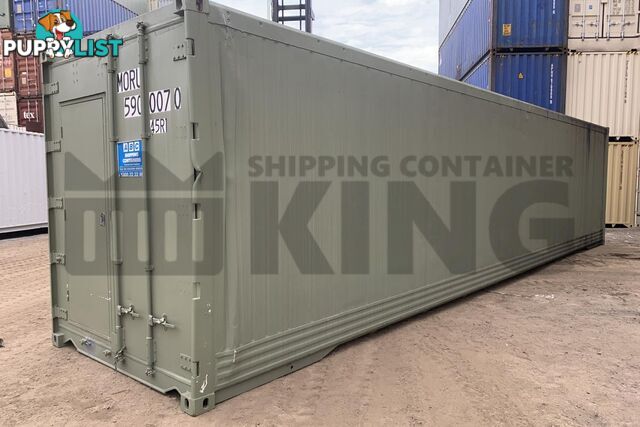 40' HIGH CUBE SHIPPING CONTAINER (NON-OPERATIONAL, MODIFIED)