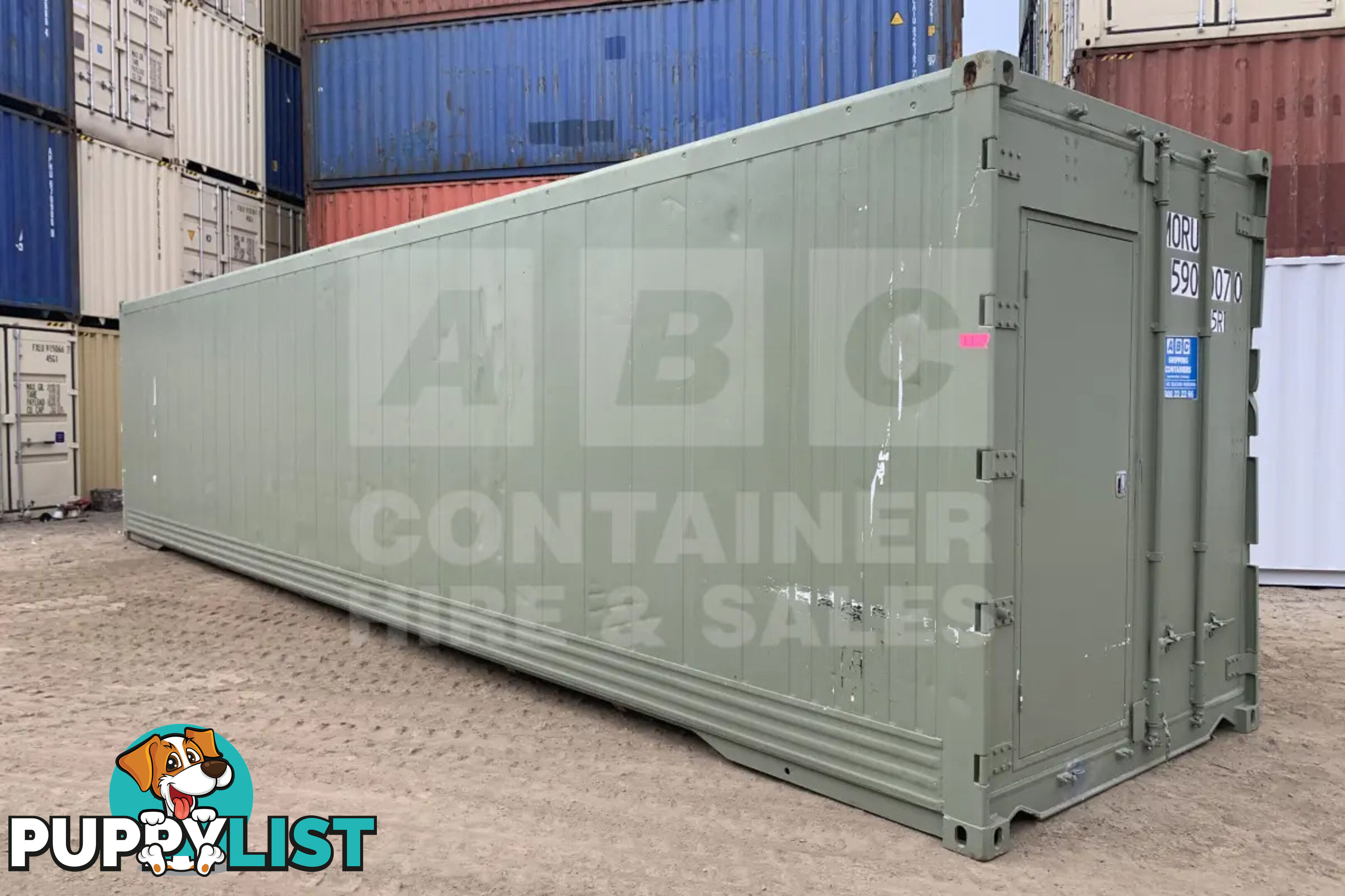 40' HIGH CUBE SHIPPING CONTAINER (NON-OPERATIONAL, MODIFIED)