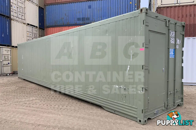 40' HIGH CUBE SHIPPING CONTAINER (NON-OPERATIONAL, MODIFIED)