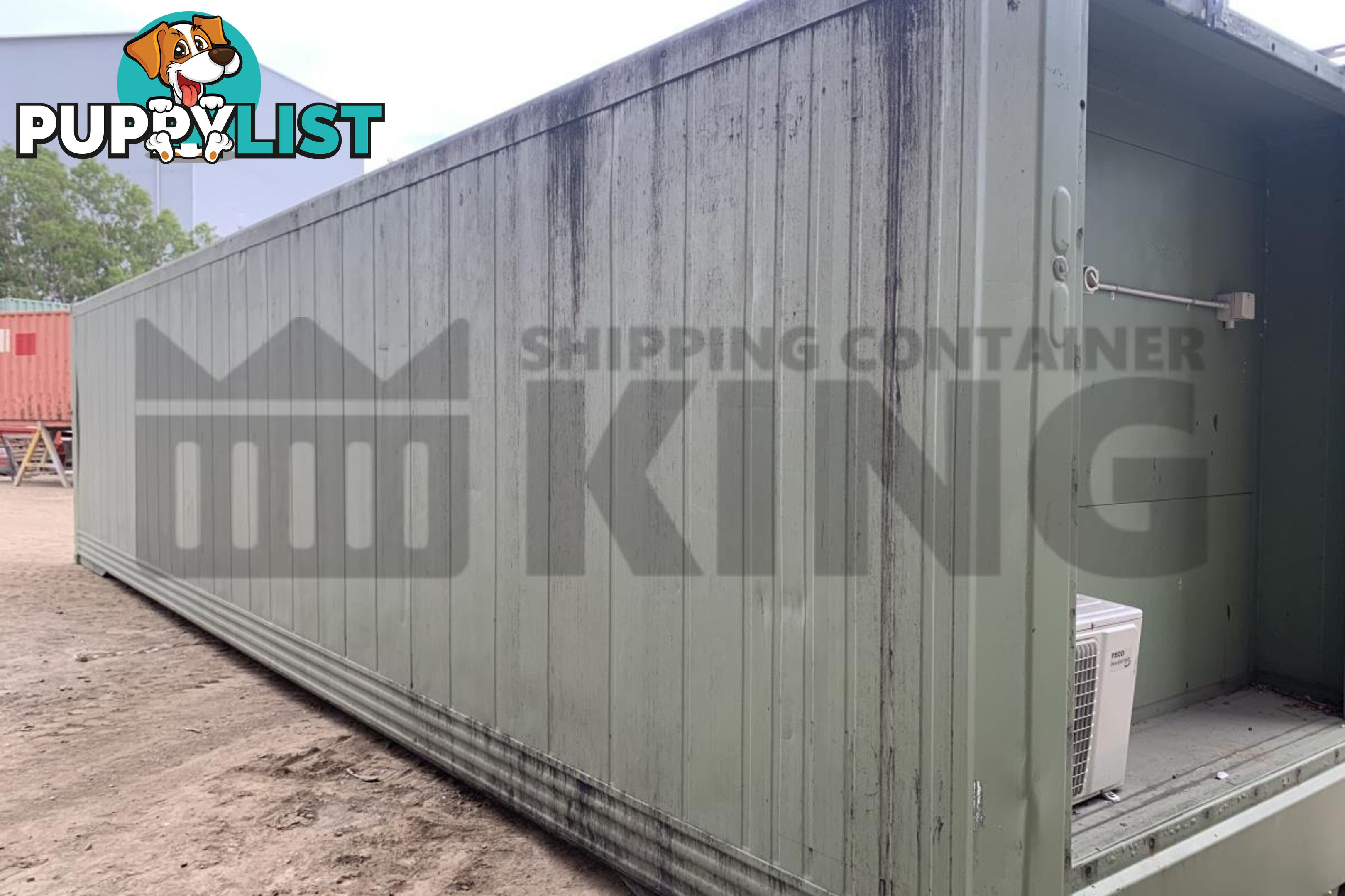 40' HIGH CUBE SHIPPING CONTAINER (NON-OPERATIONAL, MODIFIED)