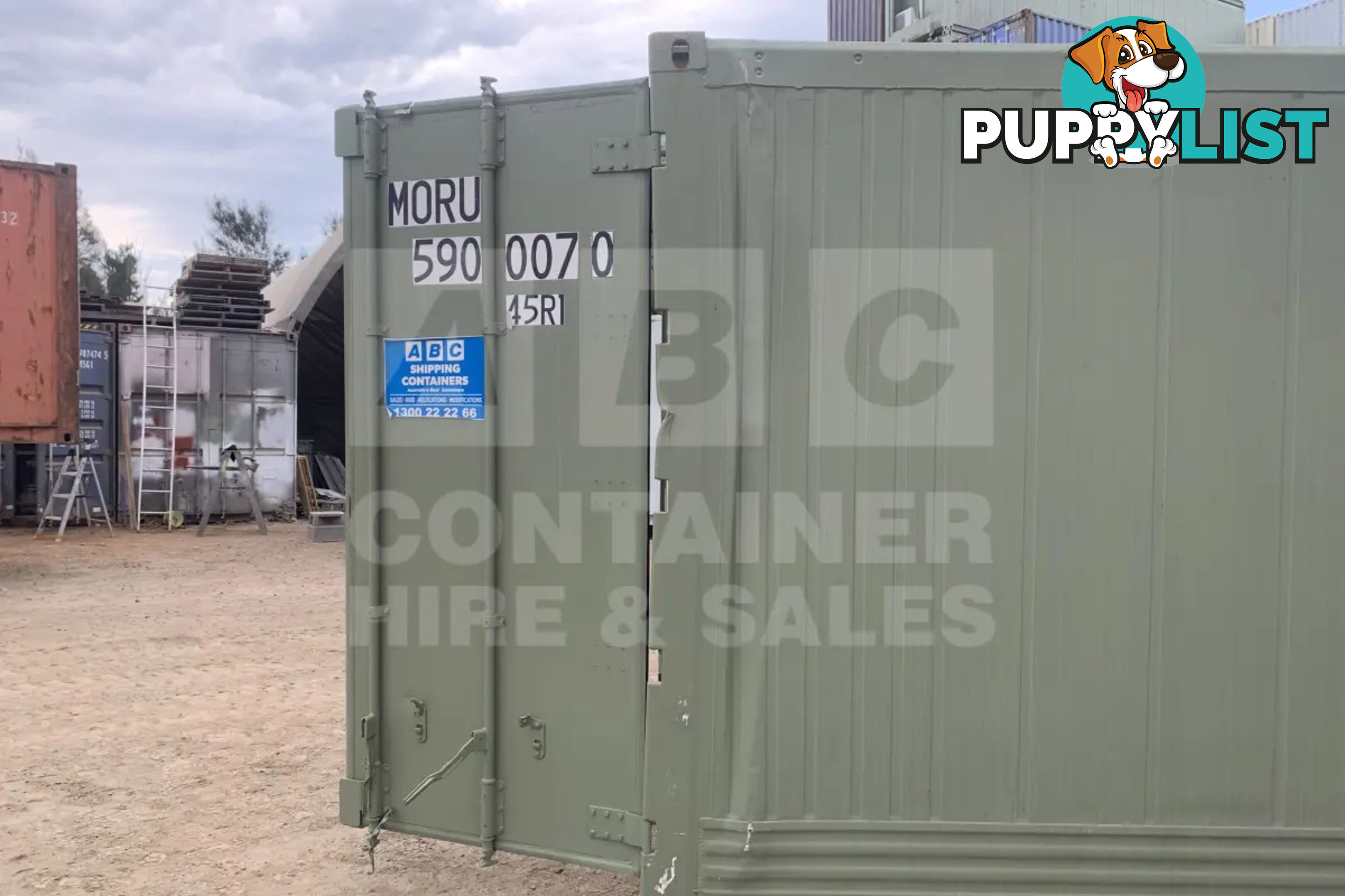 40' HIGH CUBE SHIPPING CONTAINER (NON-OPERATIONAL, MODIFIED)