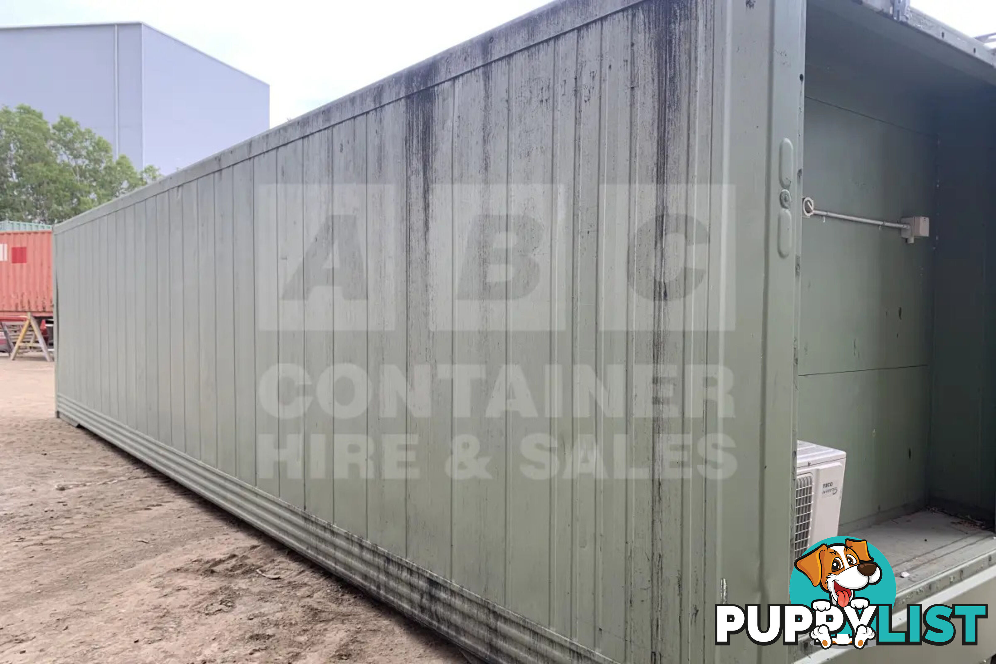40' HIGH CUBE SHIPPING CONTAINER (NON-OPERATIONAL, MODIFIED)