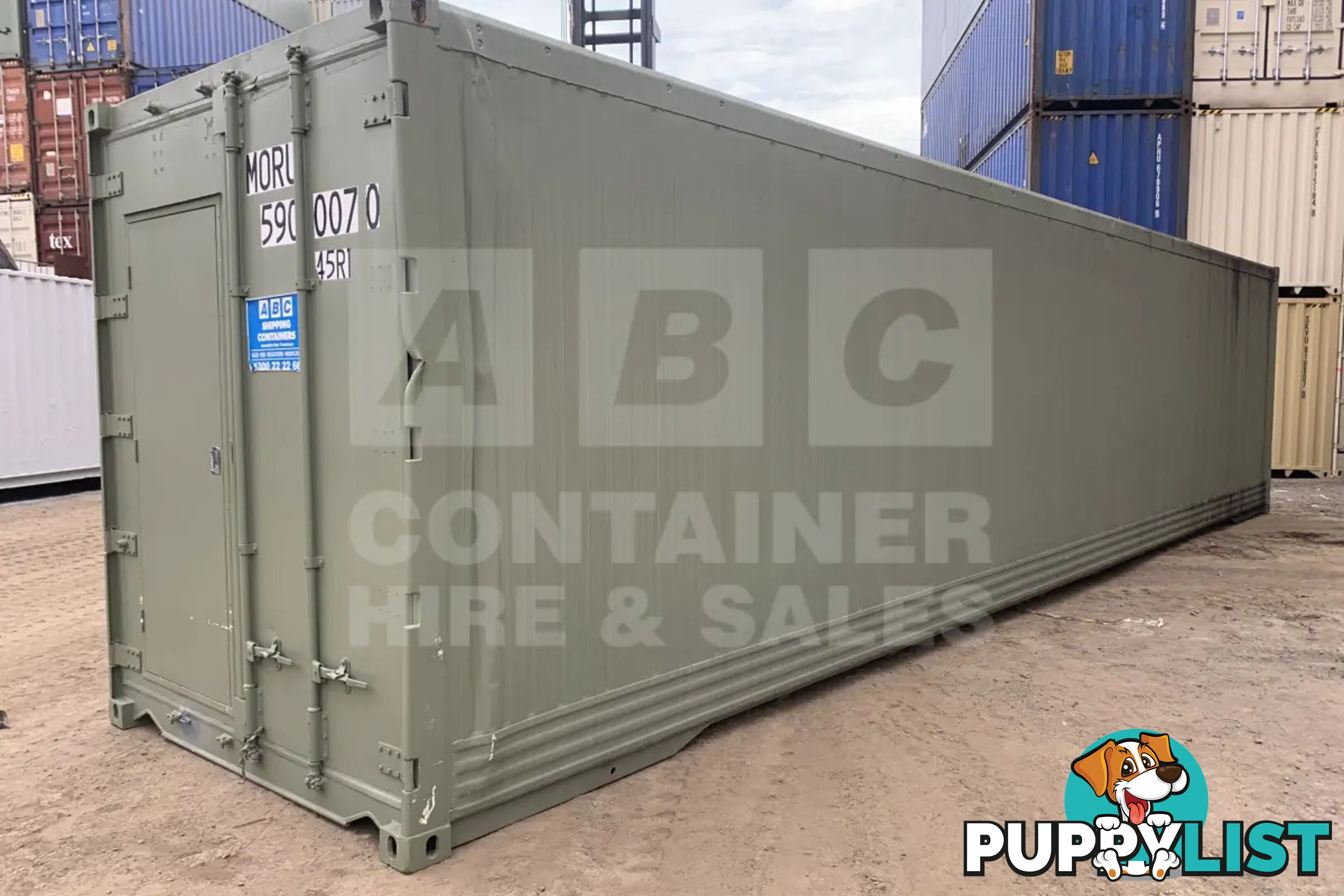 40' HIGH CUBE SHIPPING CONTAINER (NON-OPERATIONAL, MODIFIED)