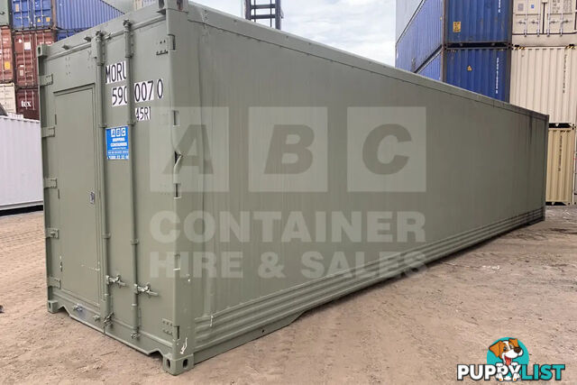 40' HIGH CUBE SHIPPING CONTAINER (NON-OPERATIONAL, MODIFIED)