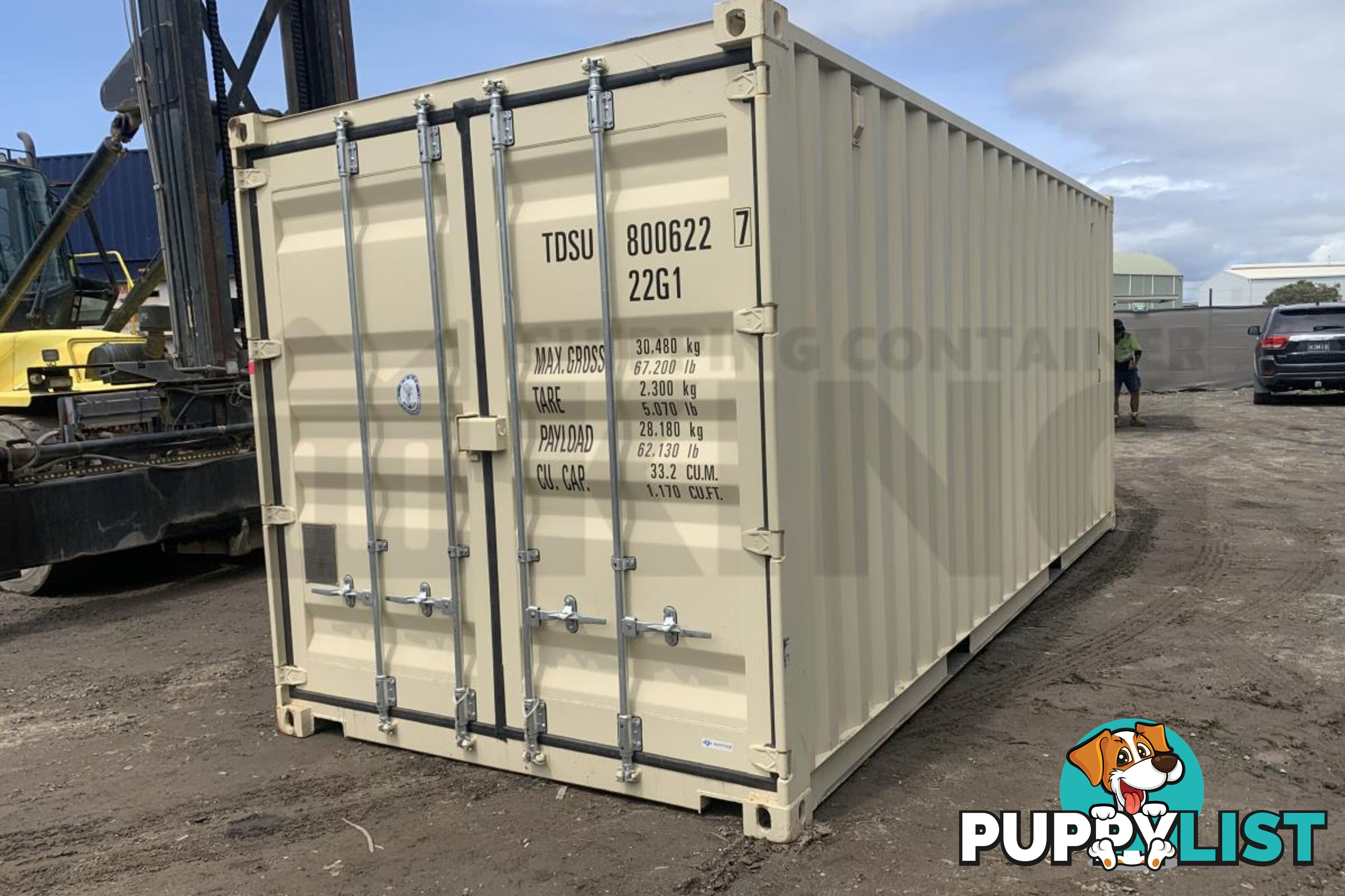 20' STANDARD HEIGHT SHIPPING CONTAINER (DOORS BOTH ENDS) - in MacKay