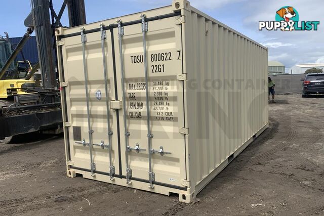 20' STANDARD HEIGHT SHIPPING CONTAINER (DOORS BOTH ENDS) - in MacKay