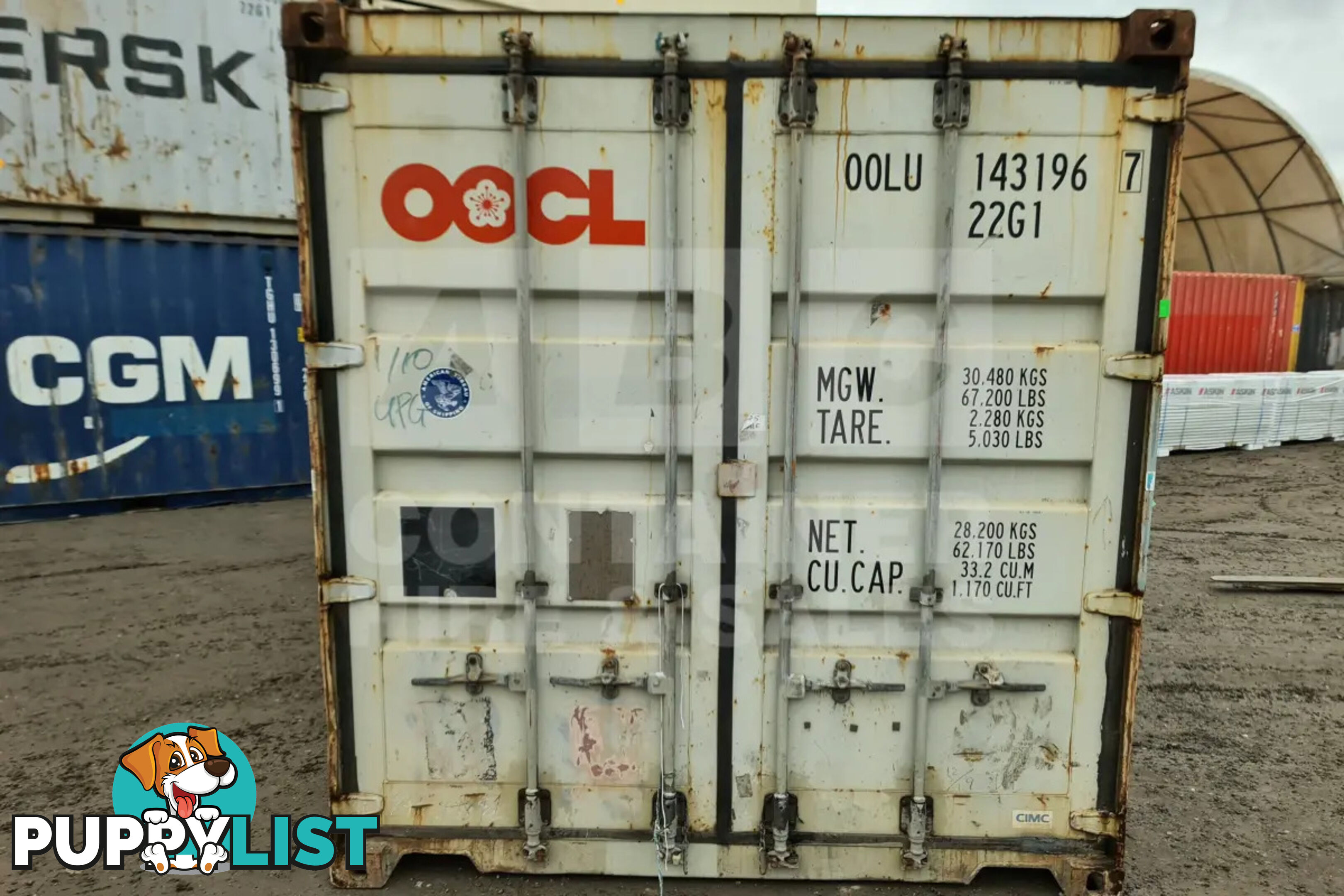 20' STANDARD HEIGHT SHIPPING CONTAINER