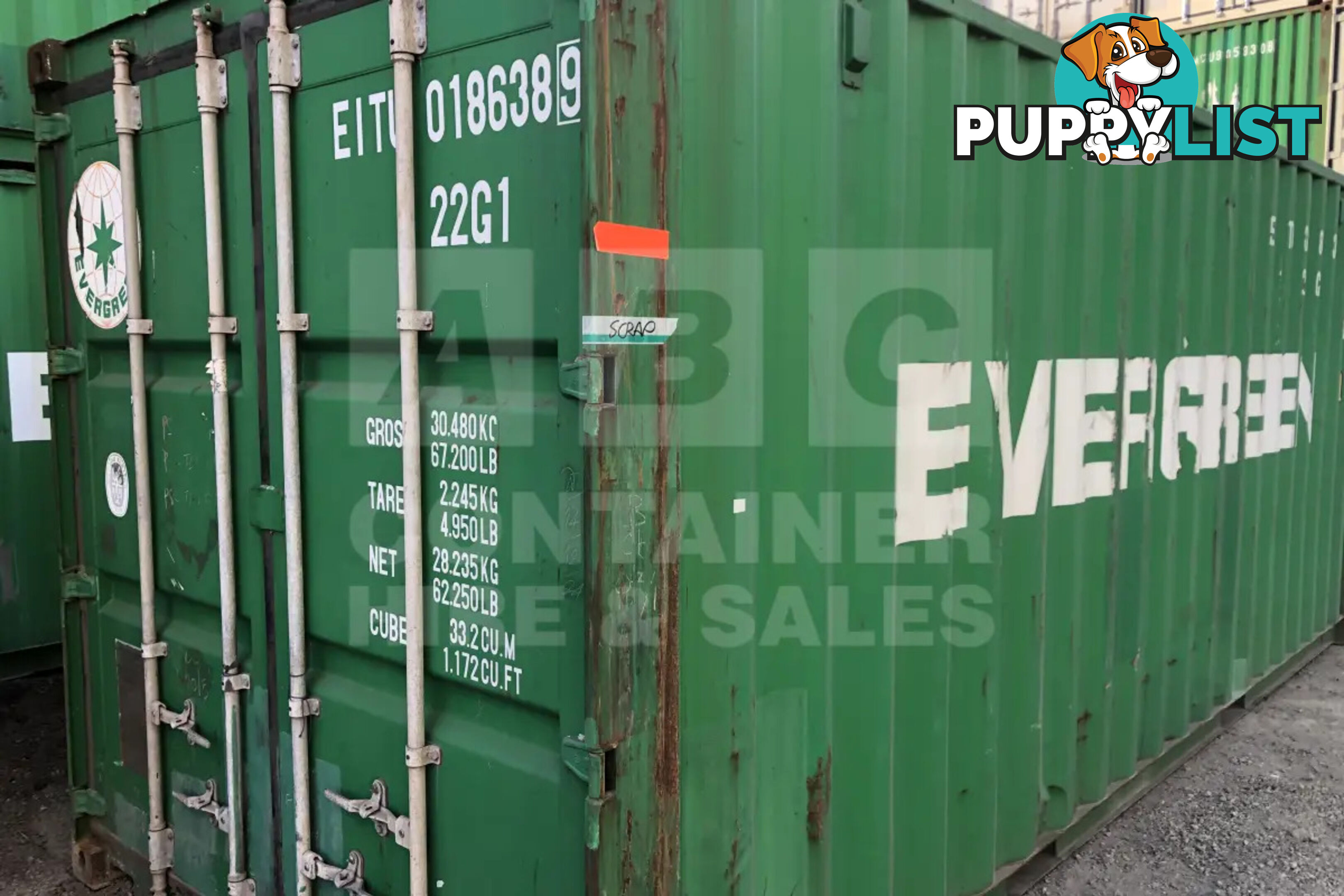 20' STANDARD HEIGHT SHIPPING CONTAINER