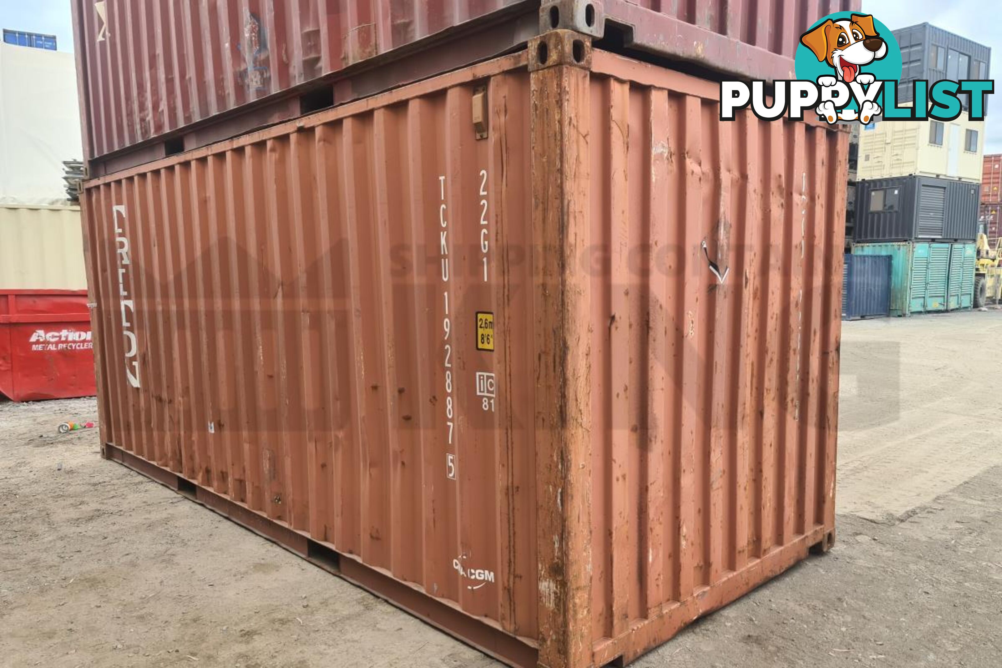 20' STANDARD HEIGHT SHIPPING CONTAINER - in Brisbane