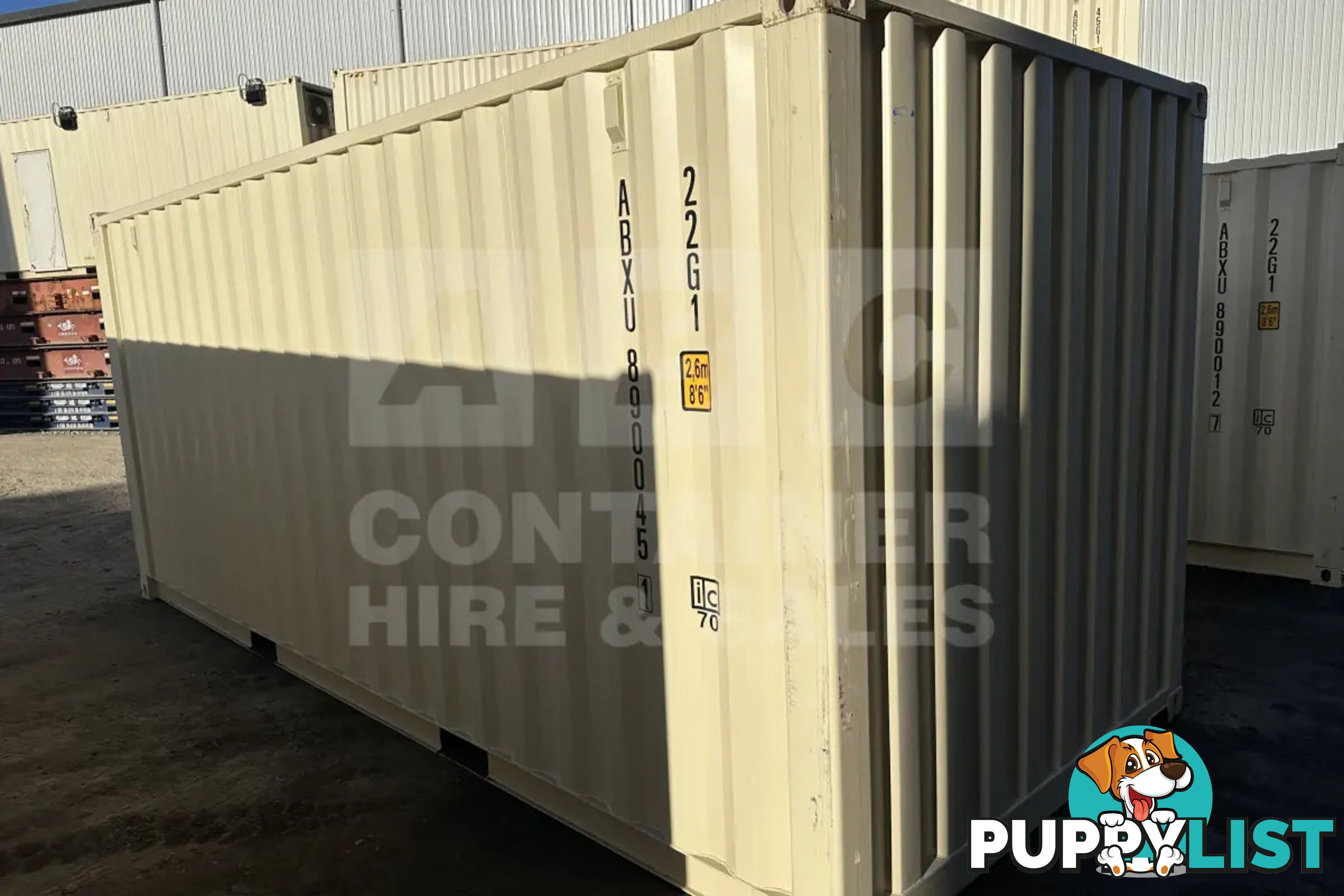 20' STANDARD HEIGHT SHIPPING CONTAINER (STEEL FLOOR)