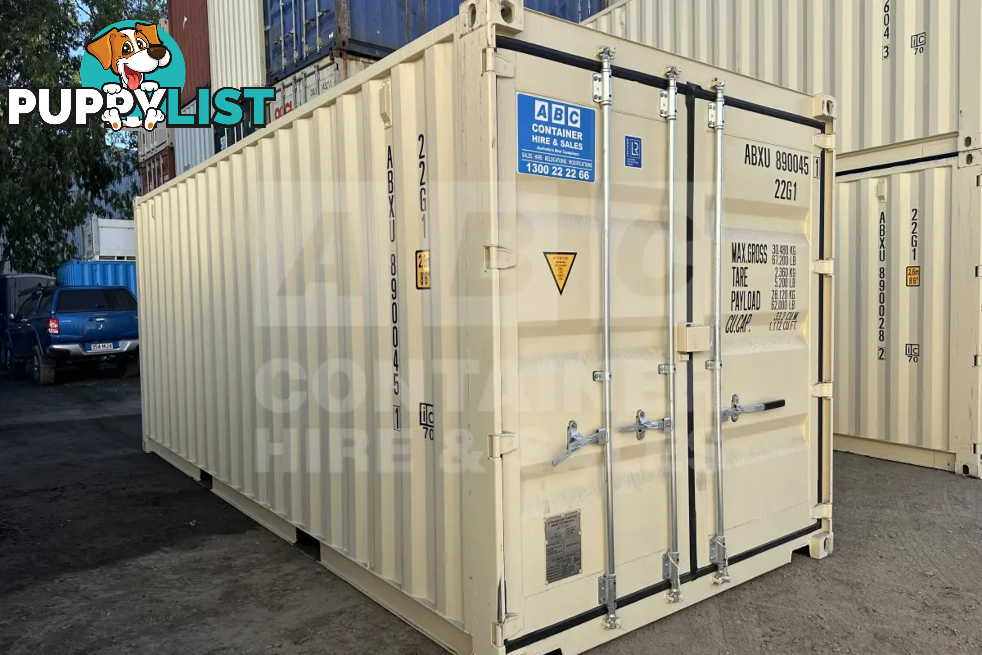20' STANDARD HEIGHT SHIPPING CONTAINER (STEEL FLOOR)