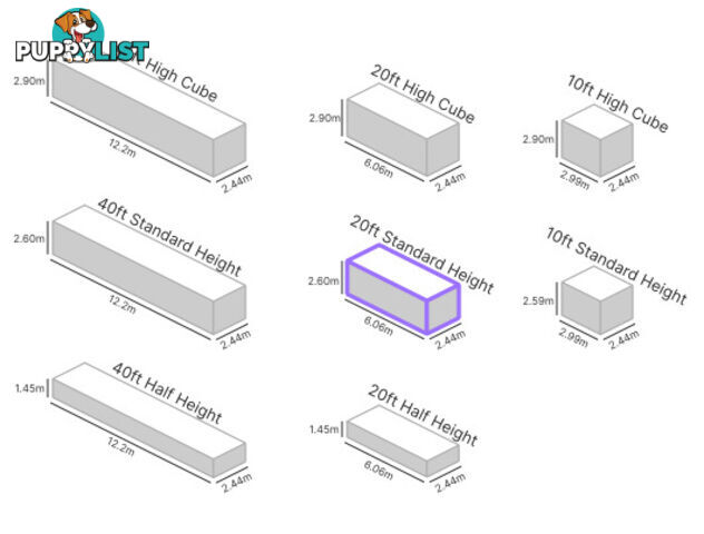 20' STANDARD HEIGHT OPEN TOP (TARP AND BOWS - STEEL FLOOR) - in Brisbane
