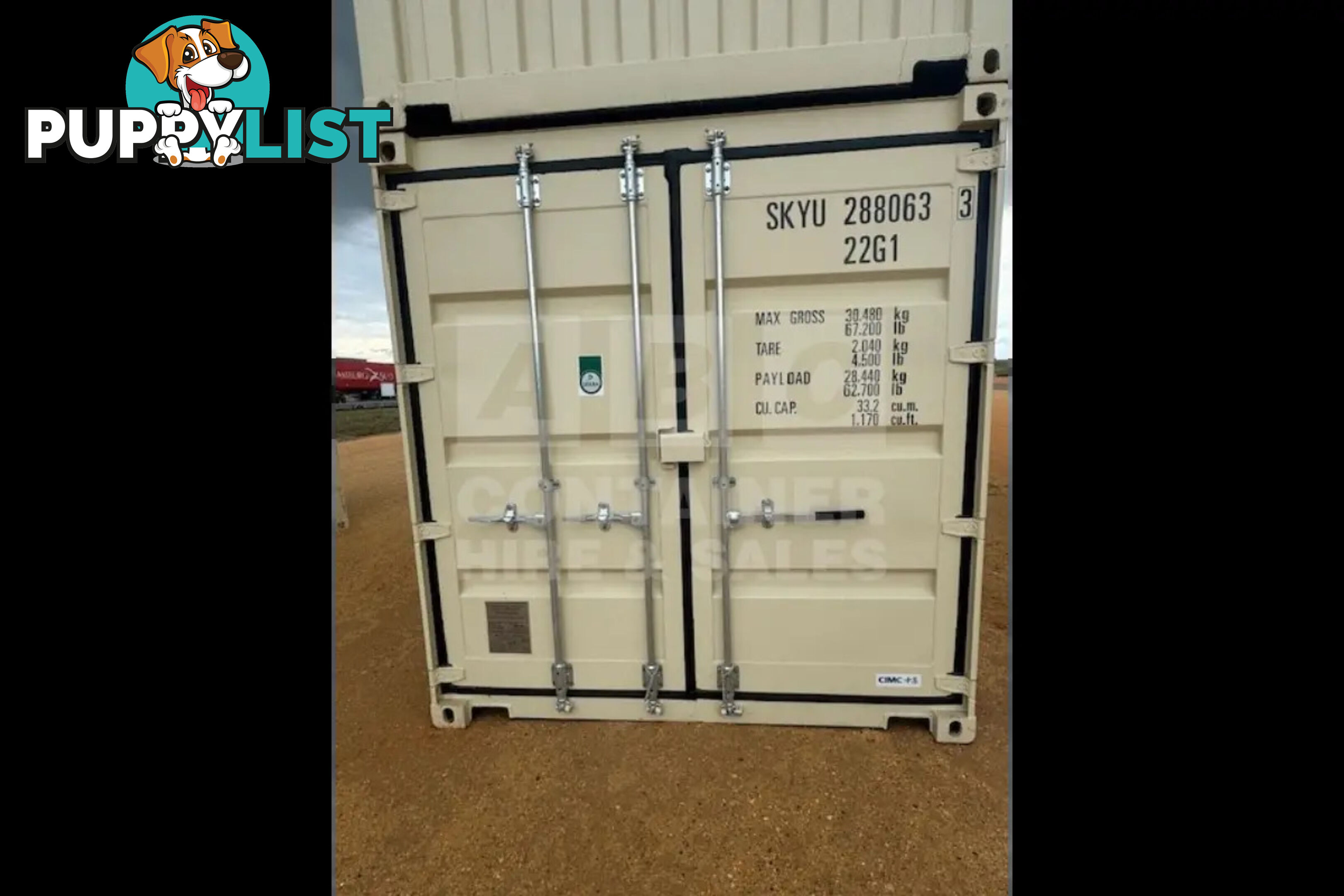 20' STANDARD HEIGHT SHIPPING CONTAINER