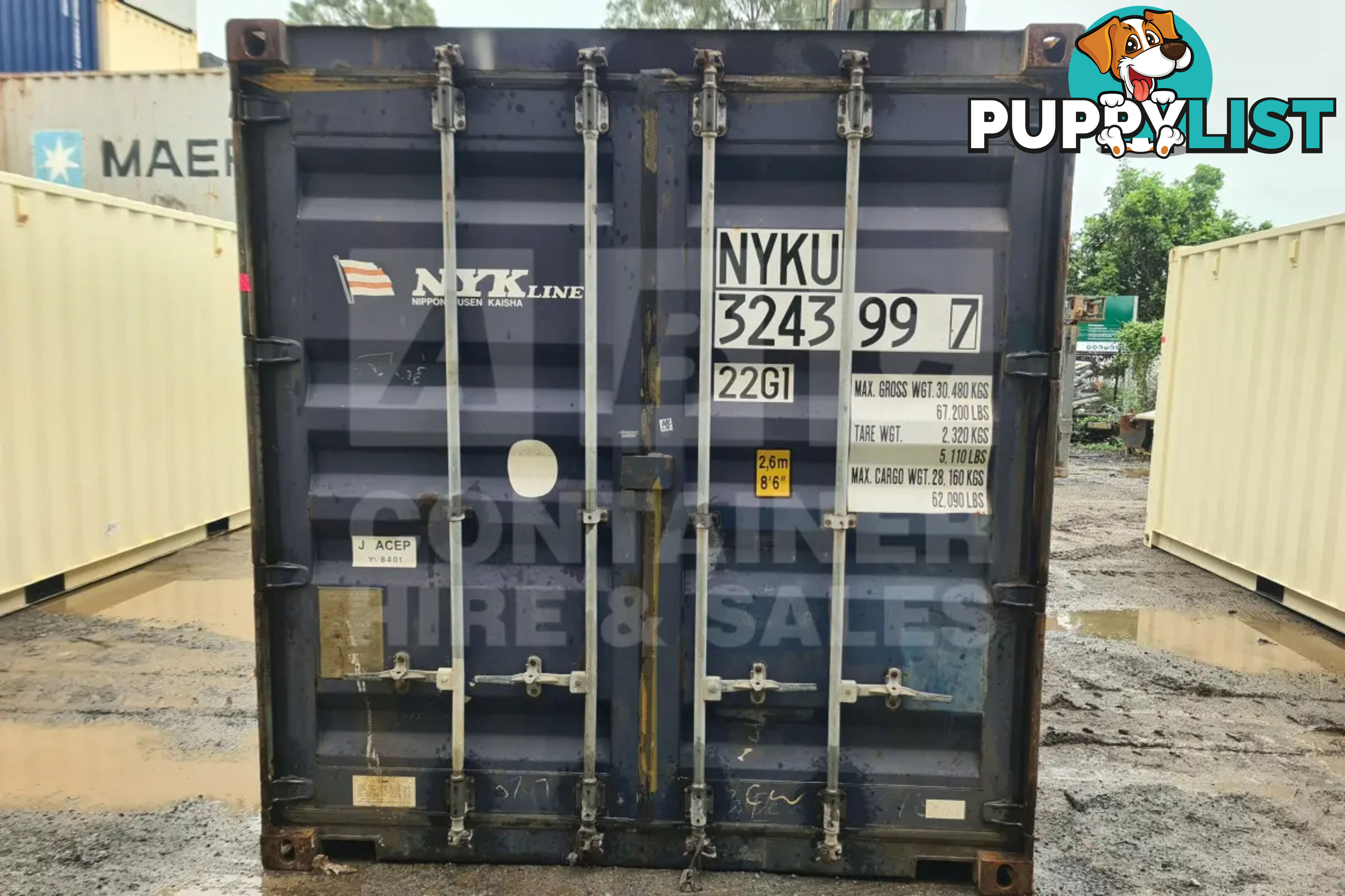 20' STANDARD HEIGHT SHIPPING CONTAINER