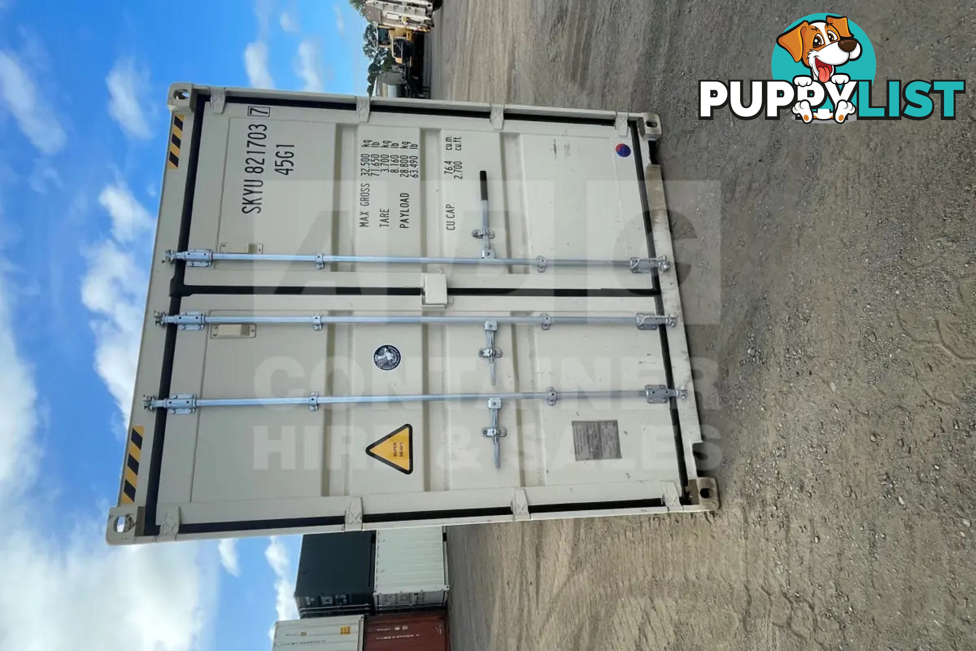 40' HIGH CUBE SHIPPING CONTAINER