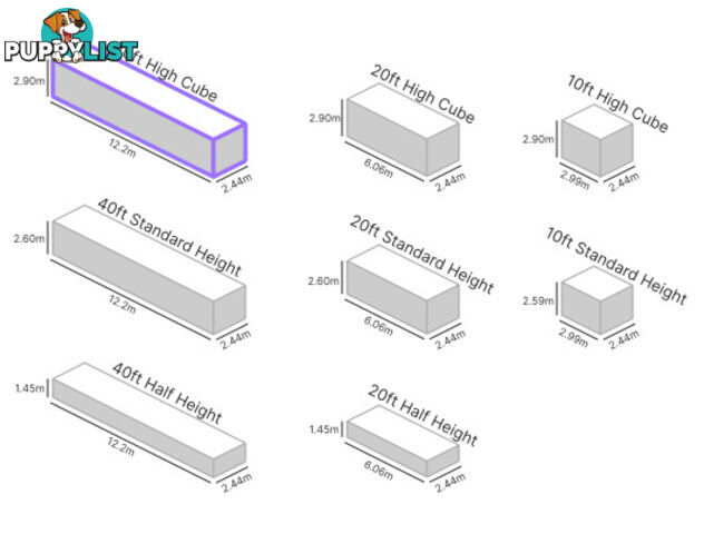 40' HIGH CUBE SHIPPING CONTAINER