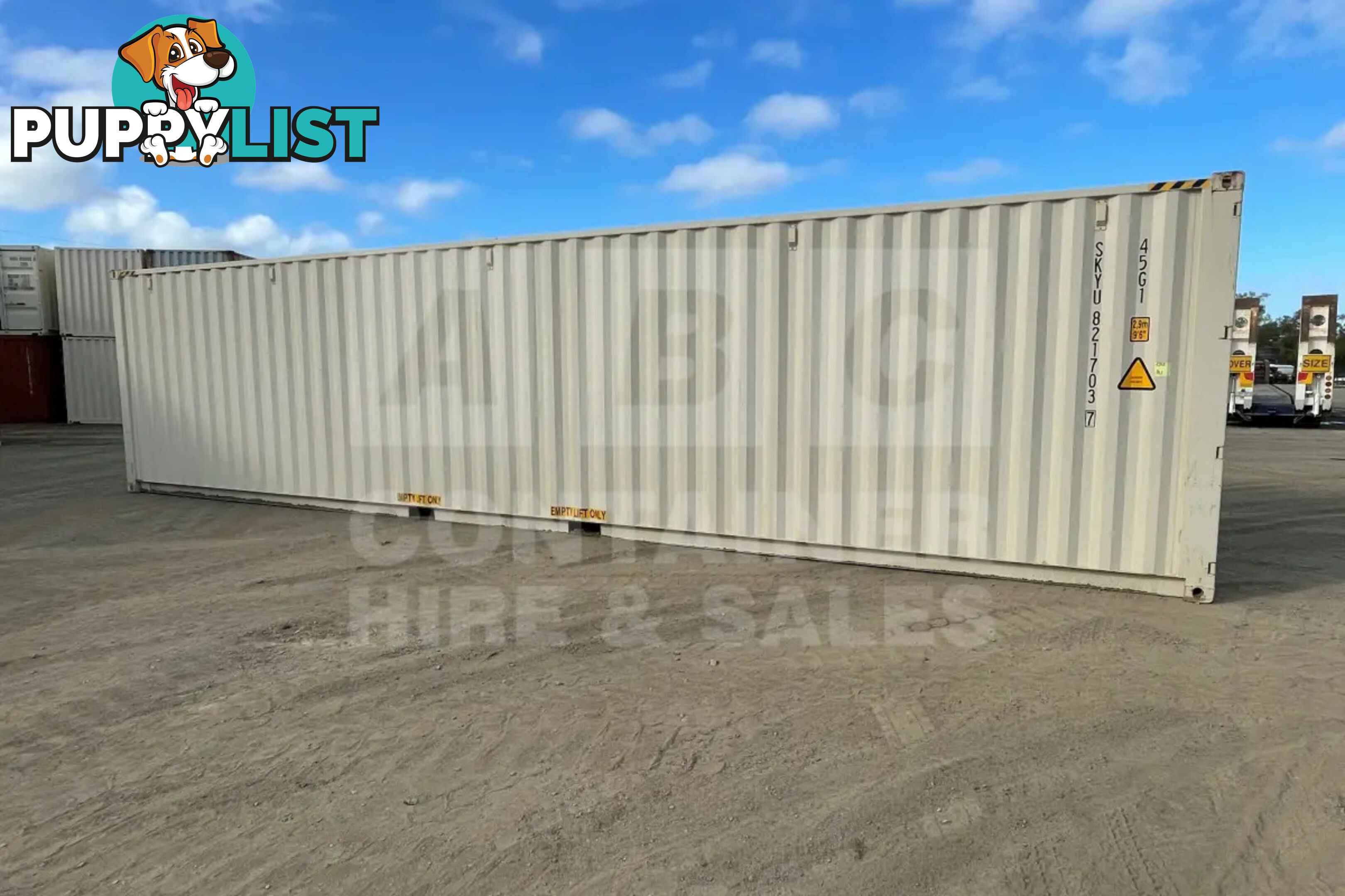 40' HIGH CUBE SHIPPING CONTAINER