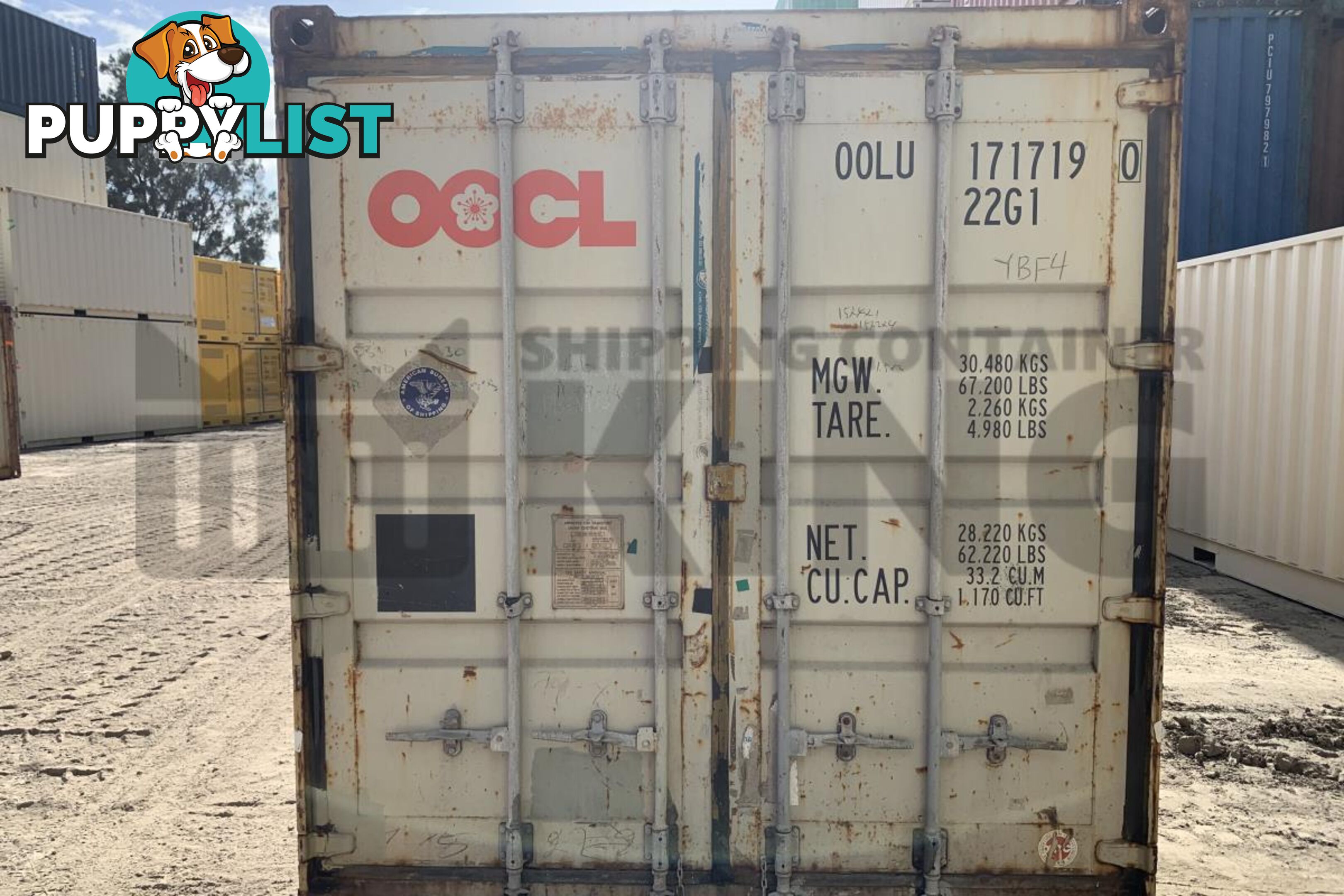 20' STANDARD HEIGHT SHIPPING CONTAINER