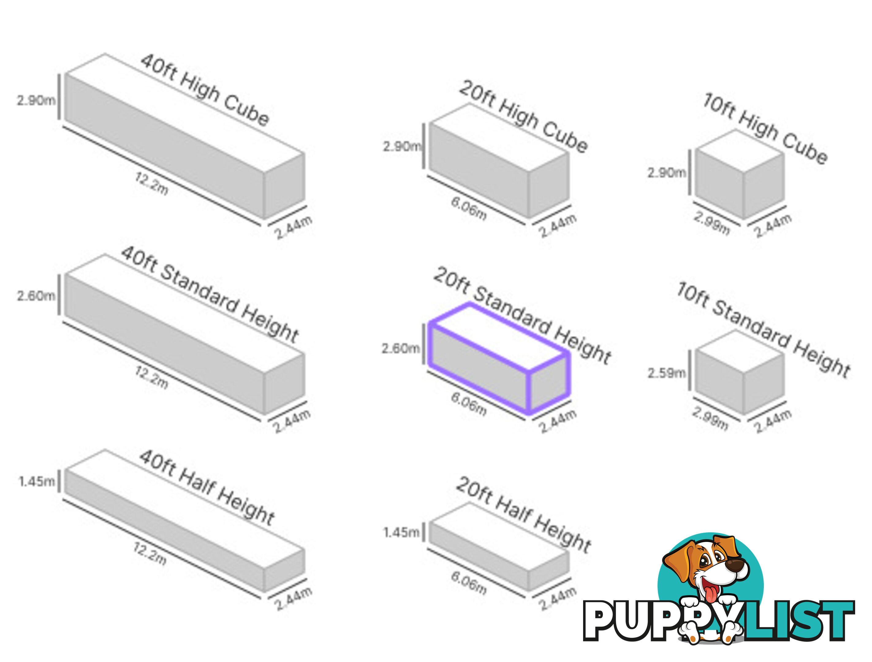 20' STANDARD HEIGHT SHIPPING CONTAINER